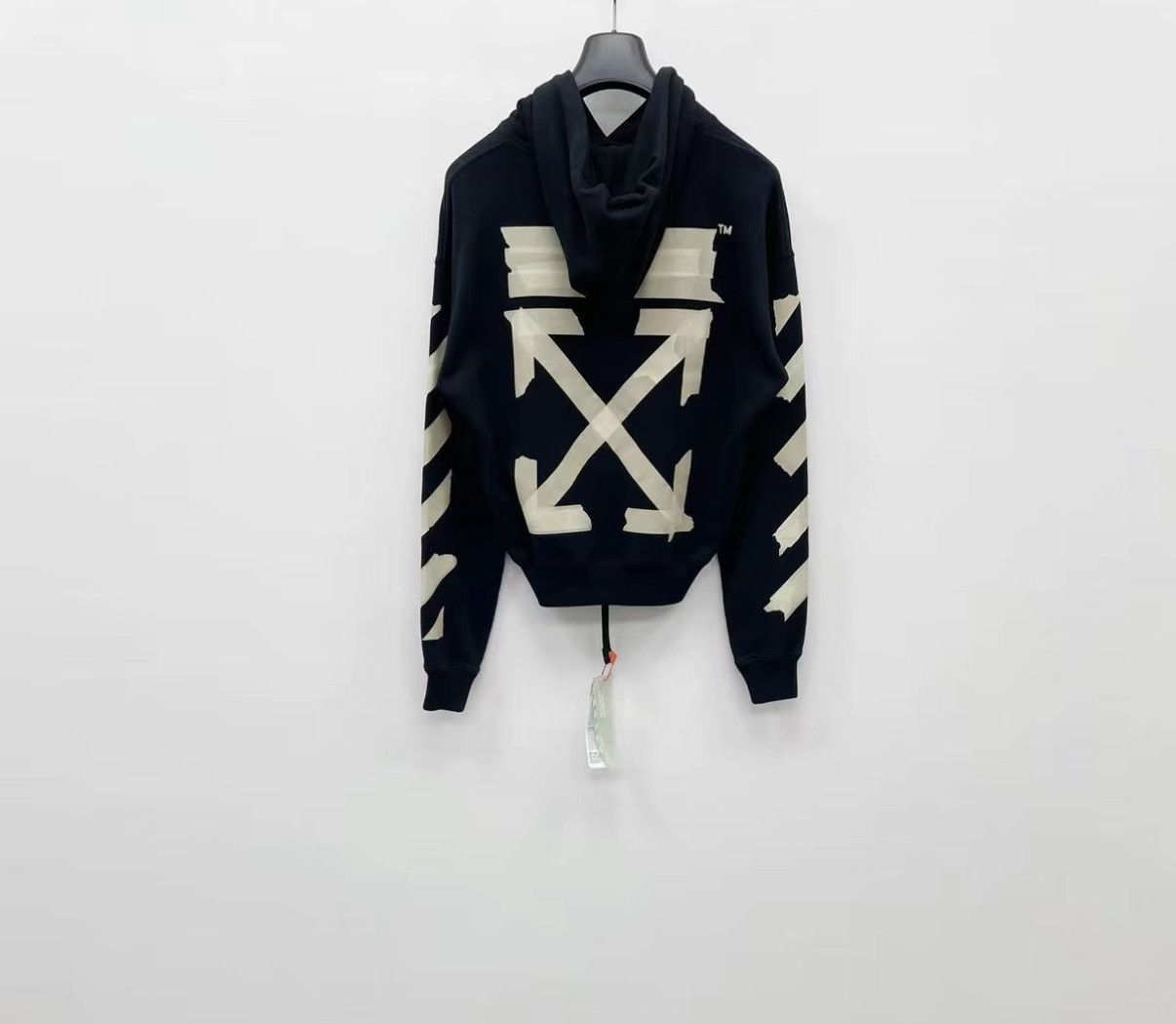 Off-White OFF-WHITE 100% Cotton Relaxed Fit Hooded Sweatshirt J30 Size US XS / EU 42 / 0 - 2 Thumbnail