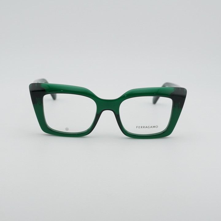 Salvatore Ferragamo Salvatore Ferragamo SF3008 317 Women Eyeglasses Green 50mm Size ONE SIZE - 5 Thumbnail