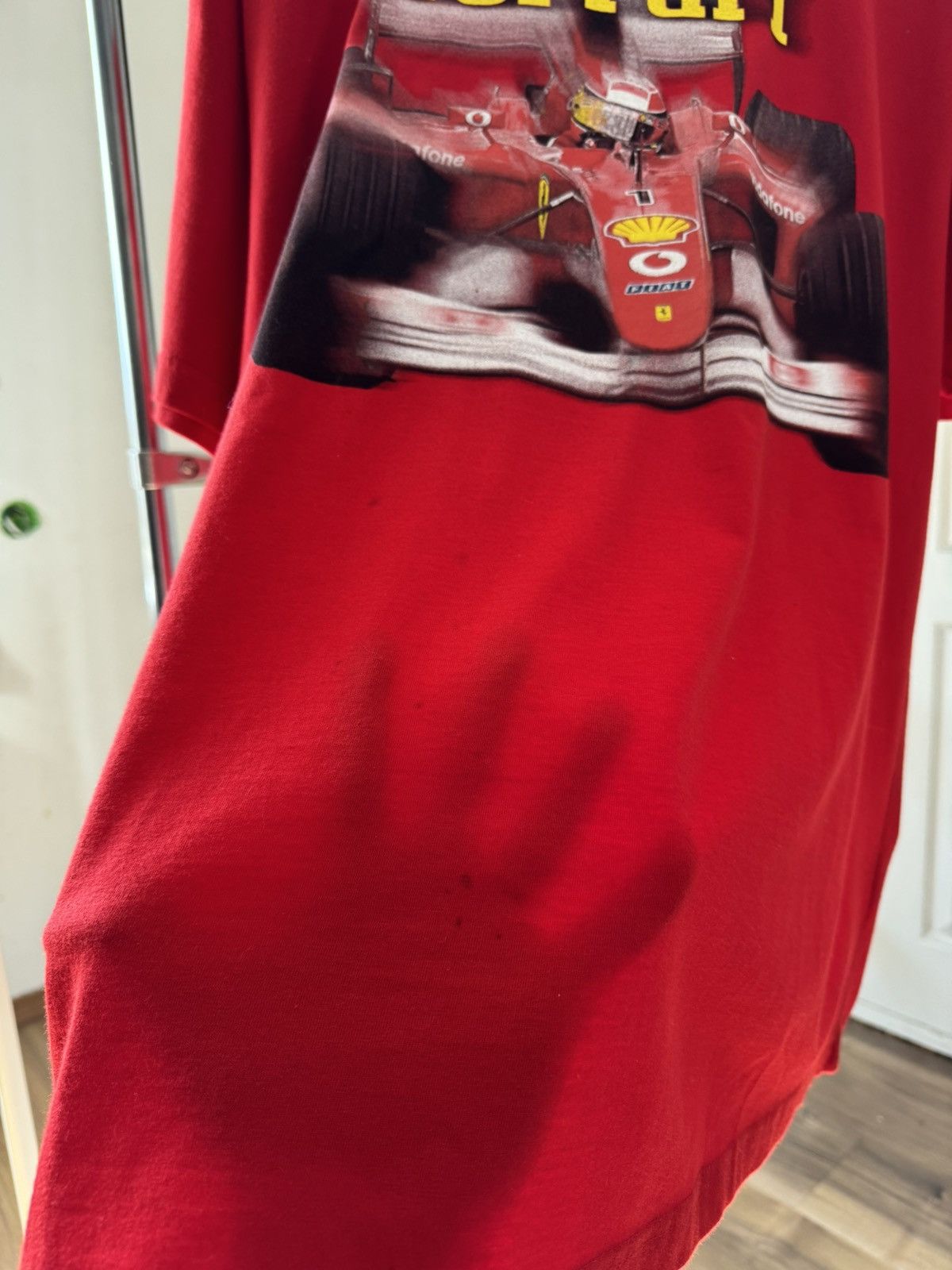 Ferrari Vintage 2000 Ferrari Schumacher Racing Printed T Shirt Size US XL / EU 56 / 4 - 8 Thumbnail