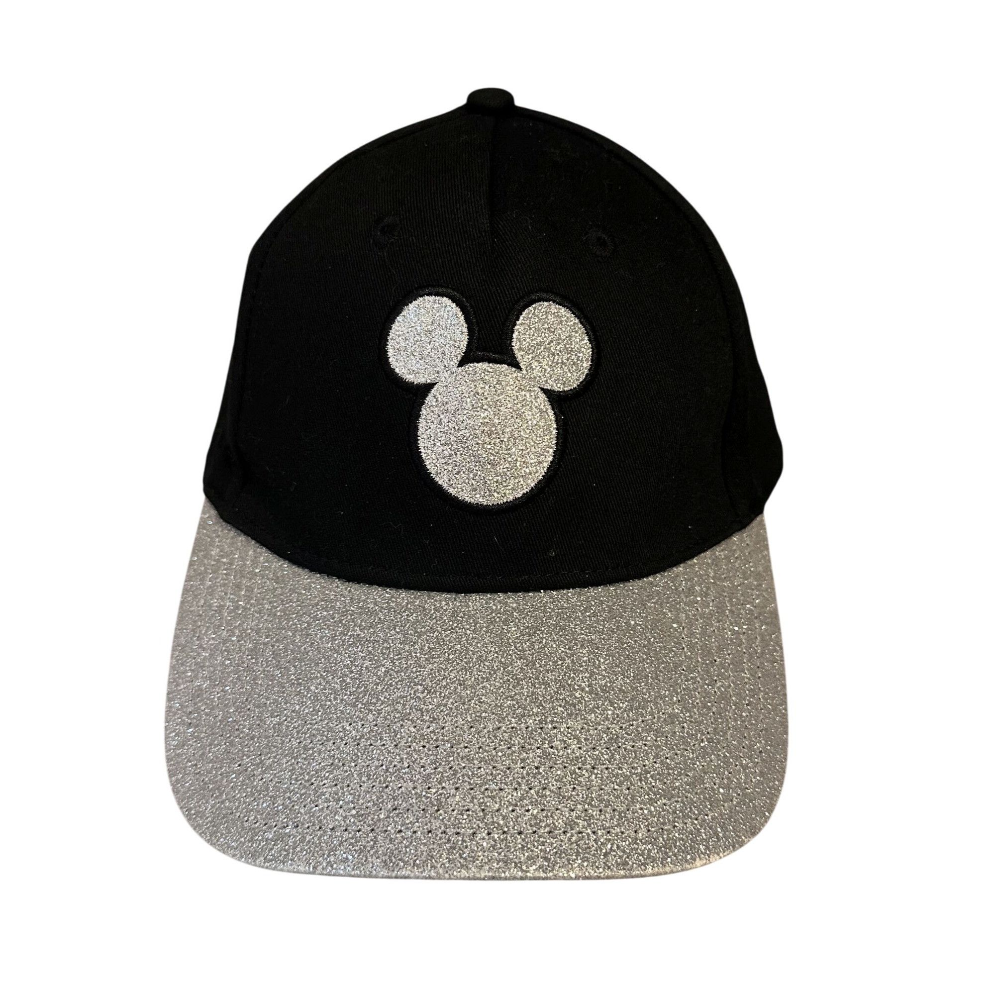 Disney Disney Mickey Mouse Silver Glitter Baseball Cap Hat Adult Bl Size ONE SIZE - 1 Thumbnail
