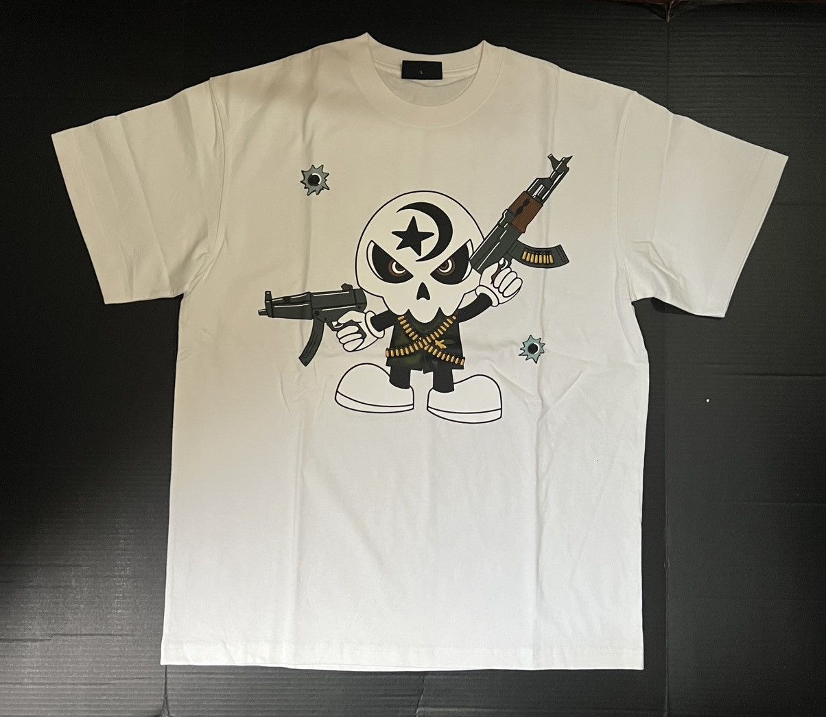 Ecosys Ecosys Skeleton Army Military T-Shirt - White Size US L / EU 52-54 / 3 - 3 Thumbnail