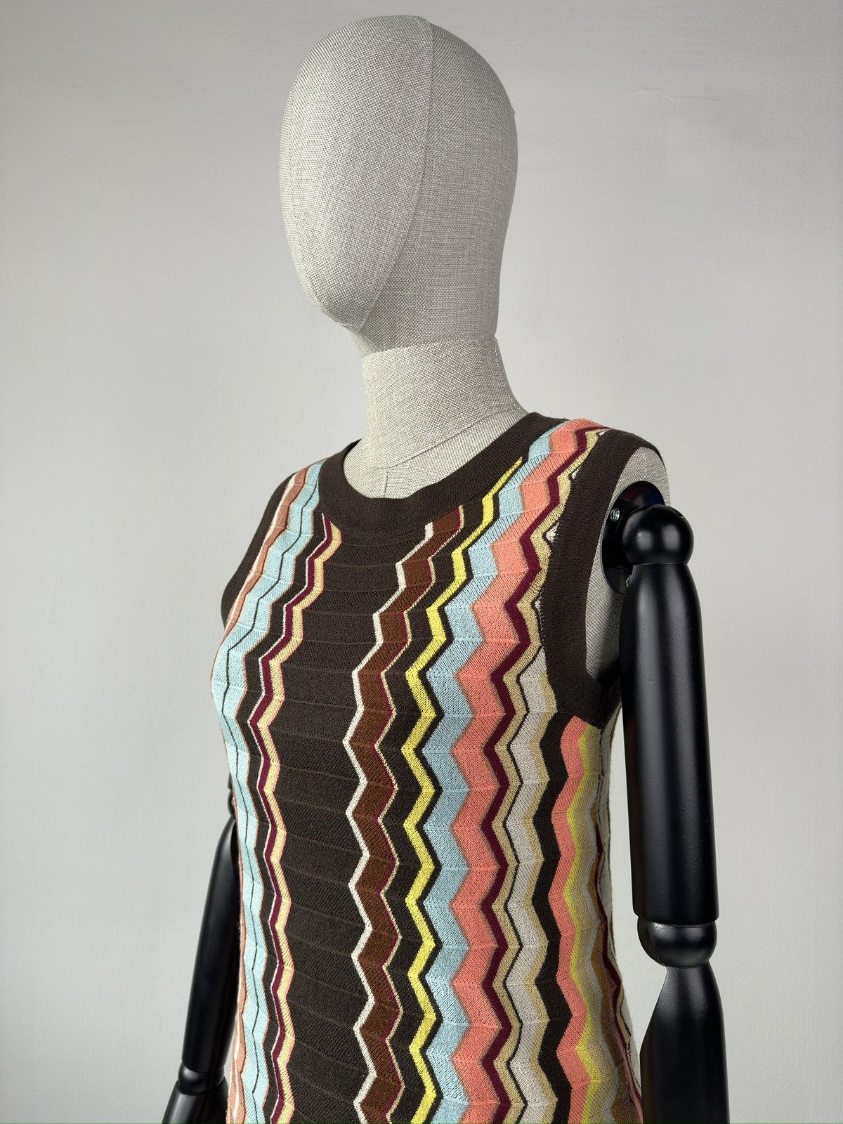 Missoni MISSONI For Target Zigzag Knit Dress Sleeveless Size L / US 10 / IT 46 - 4 Thumbnail