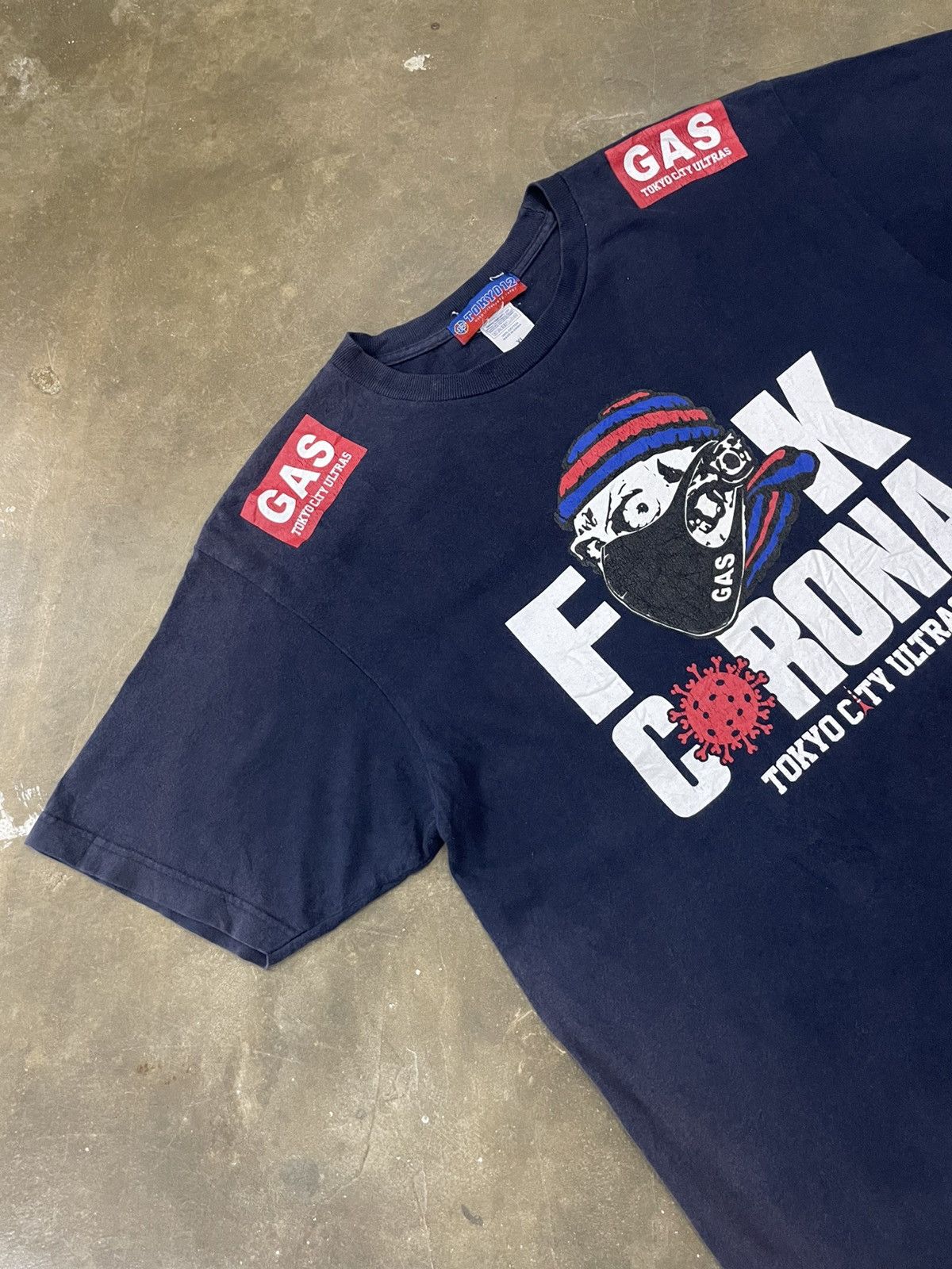 Japanese Brand Tokyo City Ultras GAS 12 Fuck Corona Prevention Stadium Size US XL / EU 56 / 4 - 3 Thumbnail