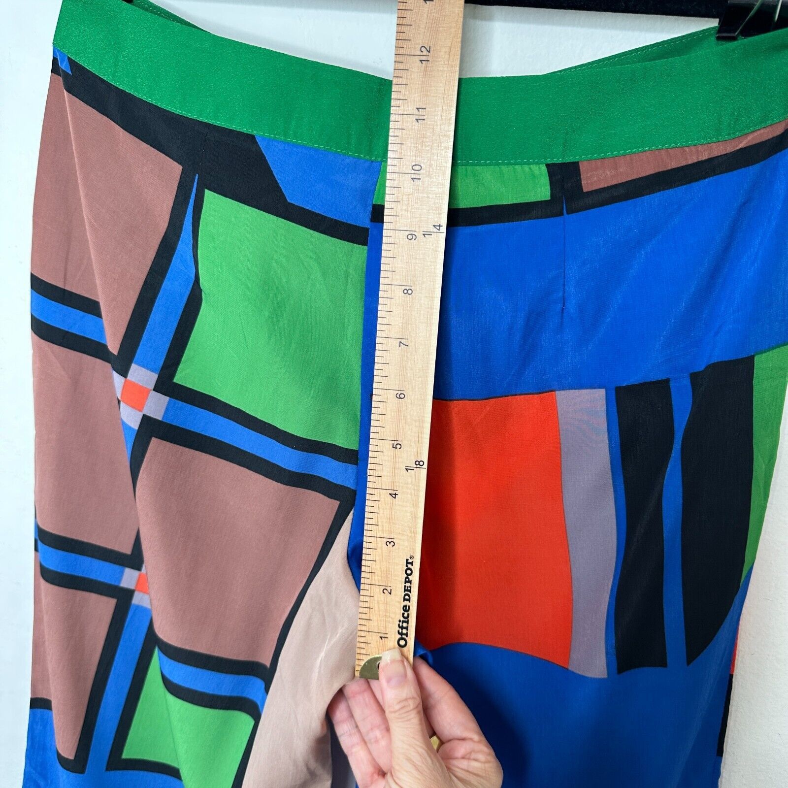 Other Jealous Tomato Bright Multi Abstract Palazzo Zip Pant M Size 28" / US 6 / IT 42 - 10 Thumbnail