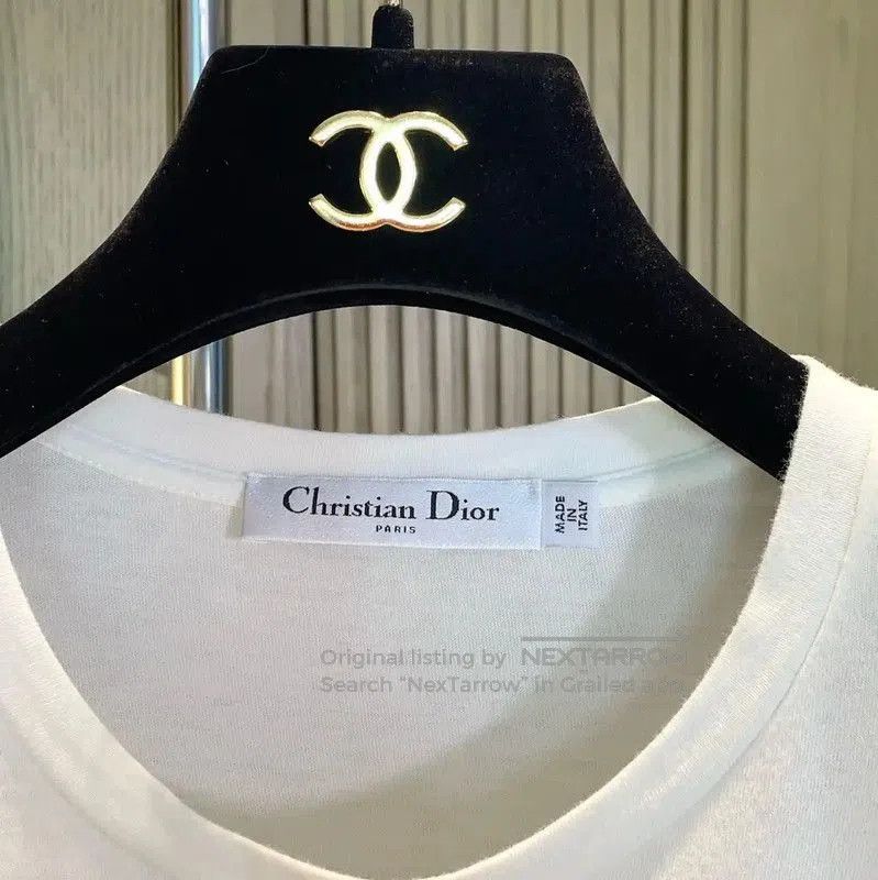Dior Dior White Cotton Blend Summer T. Size XS / US 0-2 / IT 36-38 - 7 Thumbnail