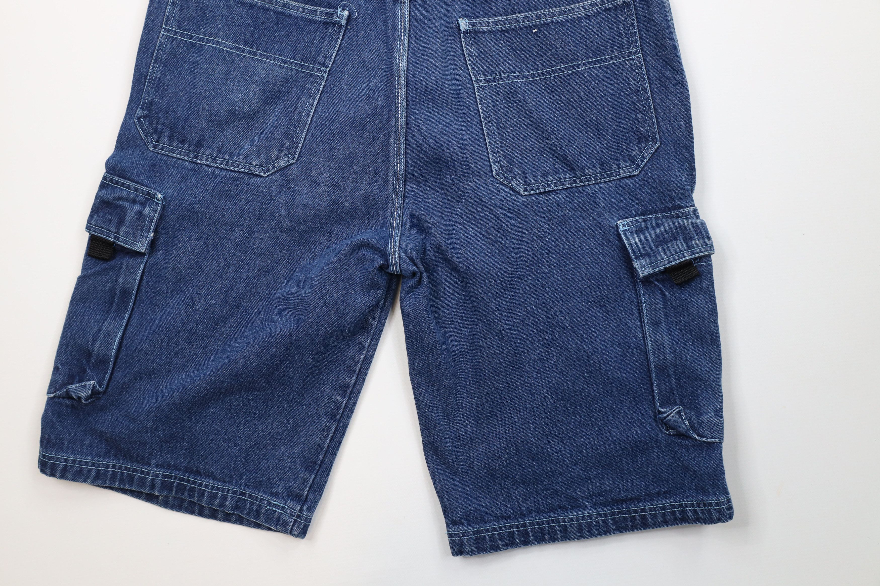 Vintage Vintage 90s Y2K Streetwear Skateboarding Denim Cargo Shorts Size US 36 / EU 52 - 13 Thumbnail