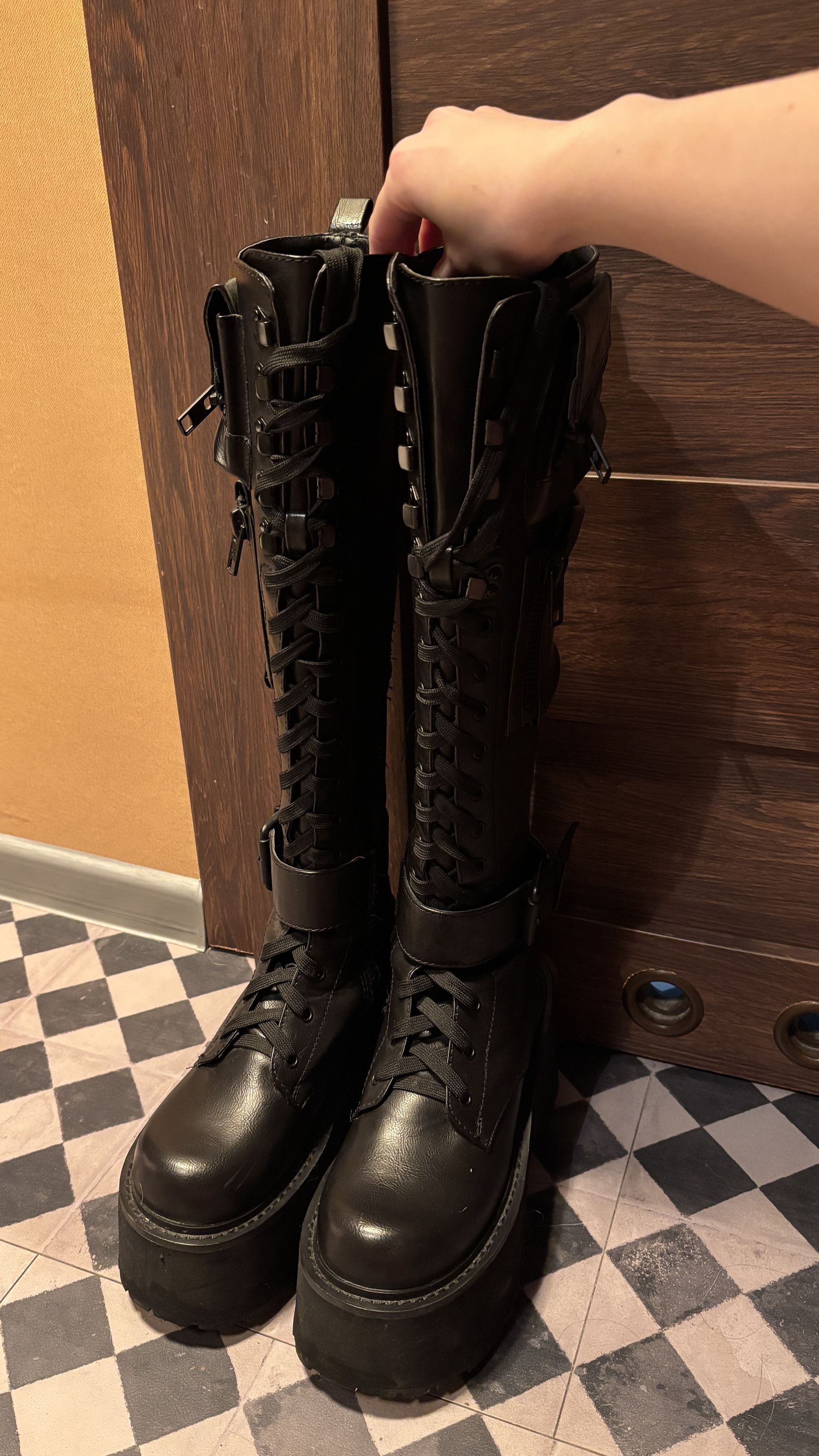 Dolls Kill Obsidian combat boots 2.0 Size US 8 / IT 38 - 2 Thumbnail