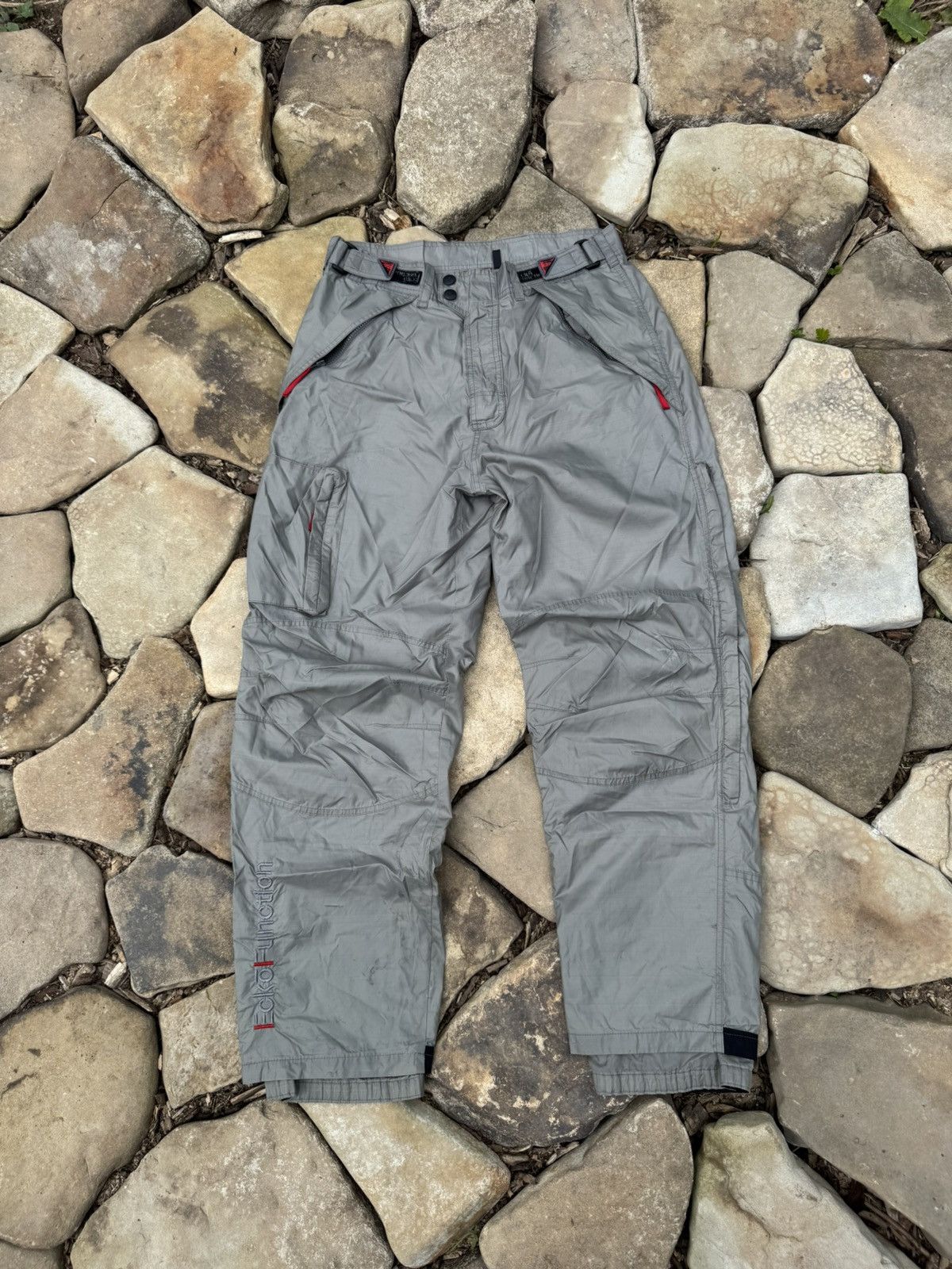 Vintage Ecko Untdl Distressed Nylon Tracking Pants