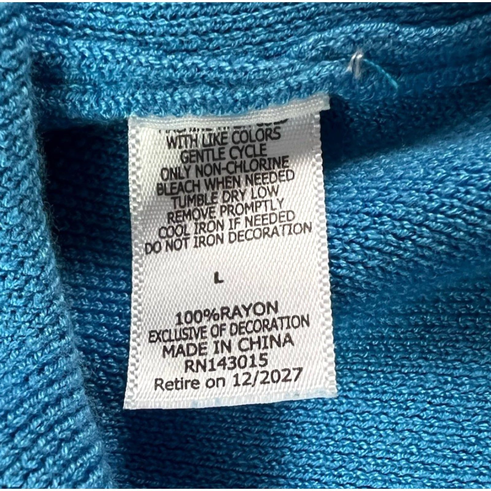 Vintage AT&T Employee Tensley Sweater Blue Grey L Women Pullover Gray Classic Rayon Size Large Size L / US 10 / IT 46 - 7 Thumbnail
