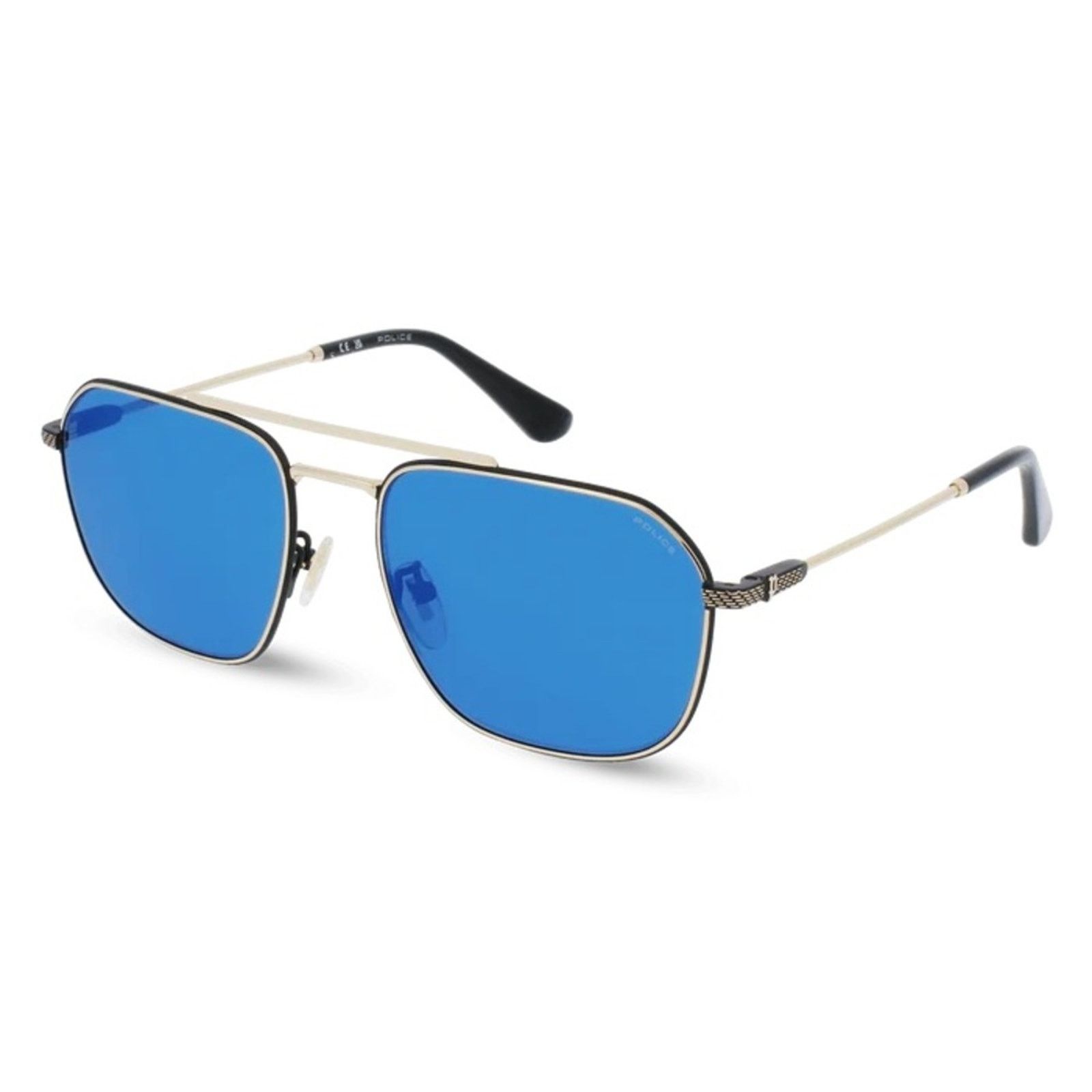 Other New! Police Blue Mirrored Sunglasses, Police SPLF64 300B Size ONE SIZE - 1 Thumbnail