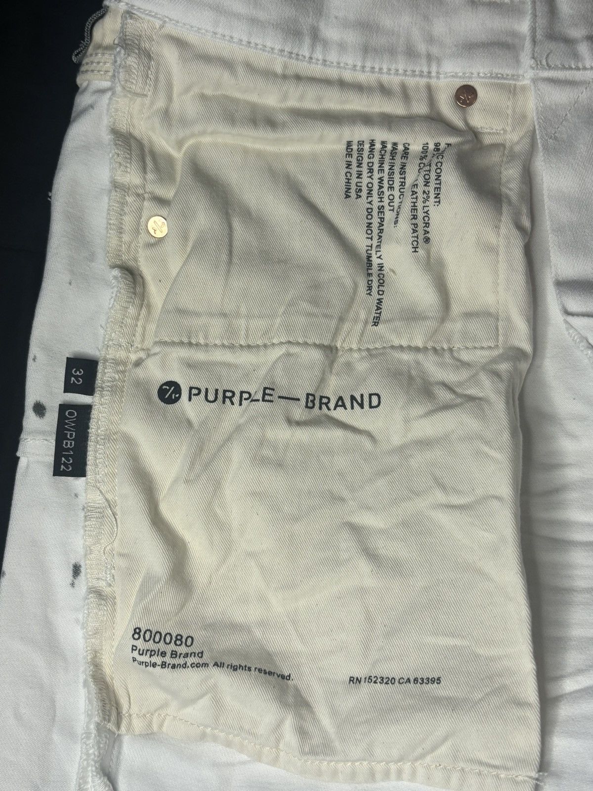 Purple Brand White purple jeans Size US 32 / EU 48 - 7 Thumbnail