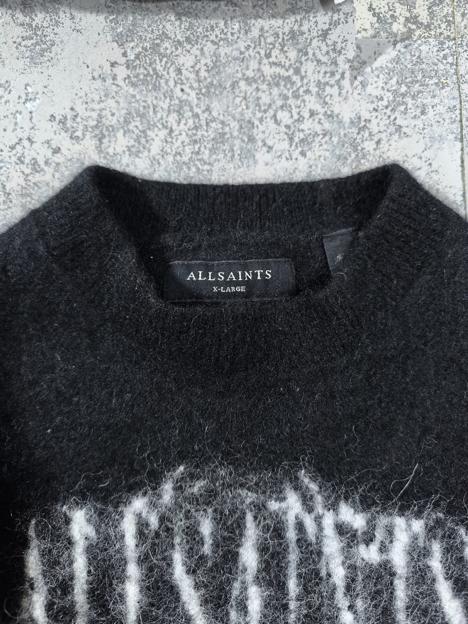 Allsaints AllSaints Meta Crew Sweater Wool Distressed Look Size US XS / EU 42 / 0 - 4 Thumbnail