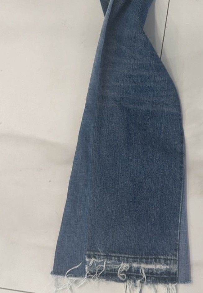 Levi's Levis 501 x Custom Mdrn Art Collab Flare Leg Denim Jeans Size 33" - 6 Thumbnail