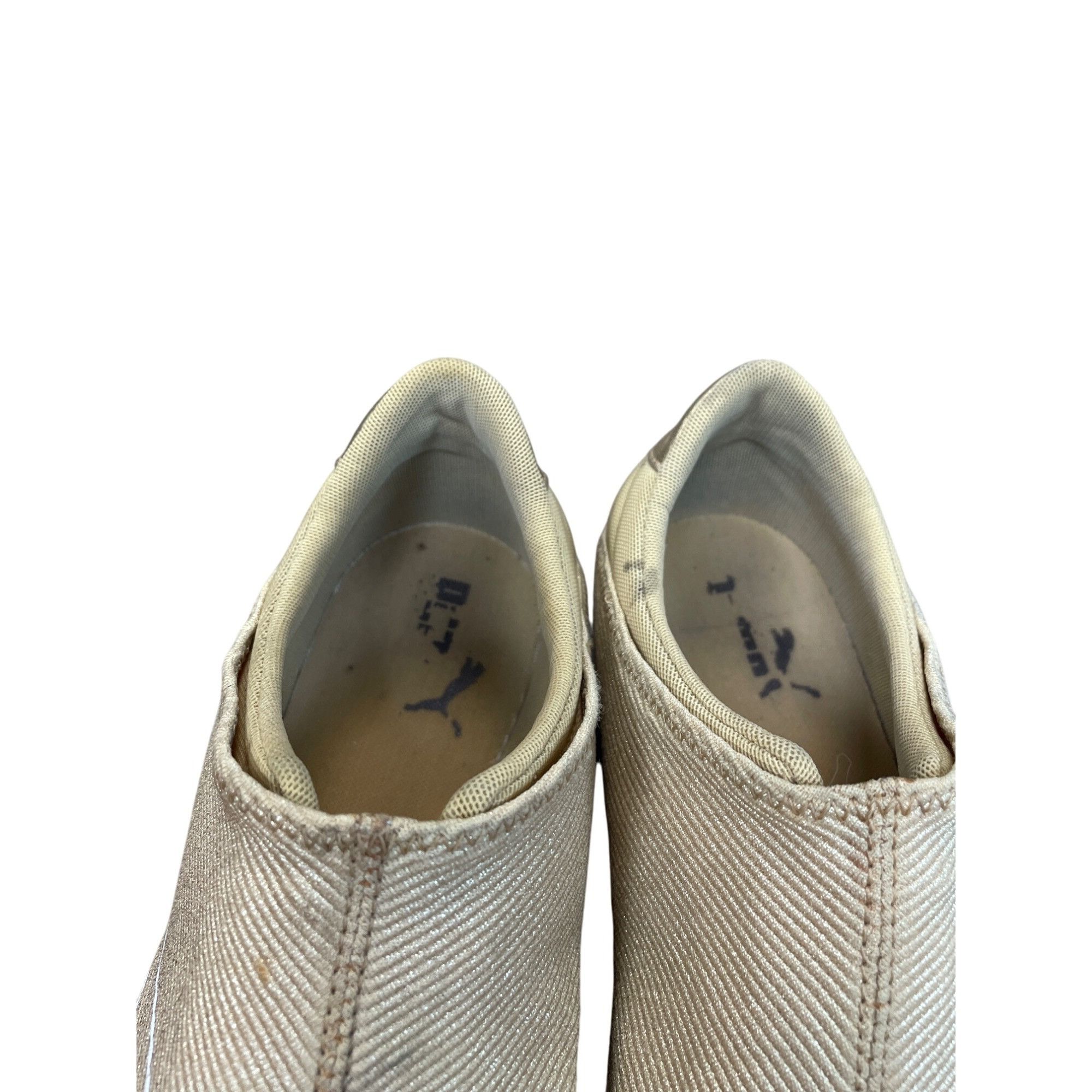 Puma Puma Womens Gold Beige Slip-On Sneakers shoes Size 7.5 SKU 9 Size US 7.5 / IT 37.5 - 10 Thumbnail