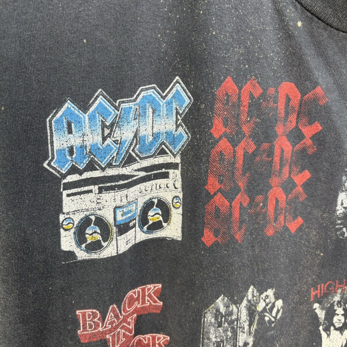 AC/DC × Band Tees × Vintage Vintage AC/DC Band Overprint All Logo Album Sleeveless Tee Size US XL / EU 56 / 4 - 3 Thumbnail