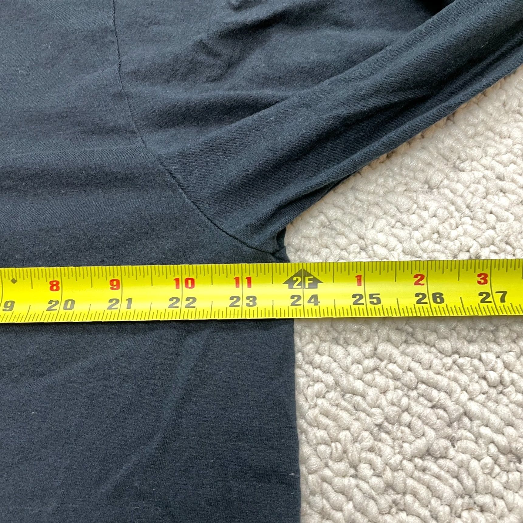 Fruit Of The Loom Fruit of the Loom Shirt Mens 2XL Black Cotton Adult Basic Long Sleeve Crew Tee Size US XXL / EU 58 / 5 - 7 Thumbnail