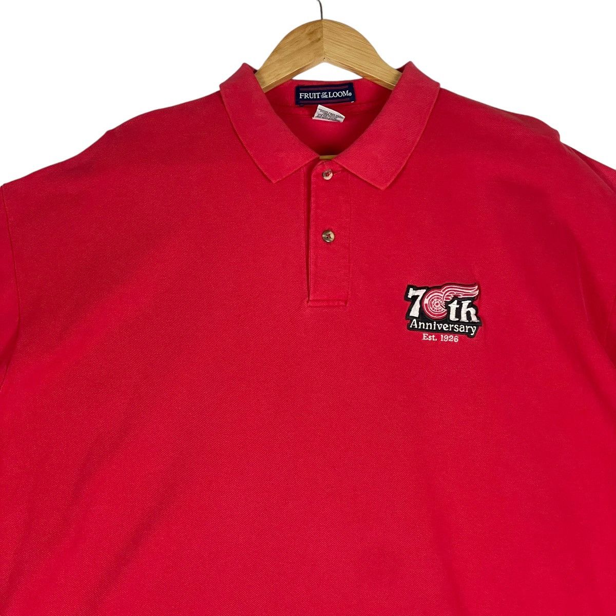 Detroit Denim Co. 🔥LAST PRICE🔥 Vintage Detroit Red Wing Polo Shirt Size US XXL / EU 58 / 5 - 3 Thumbnail