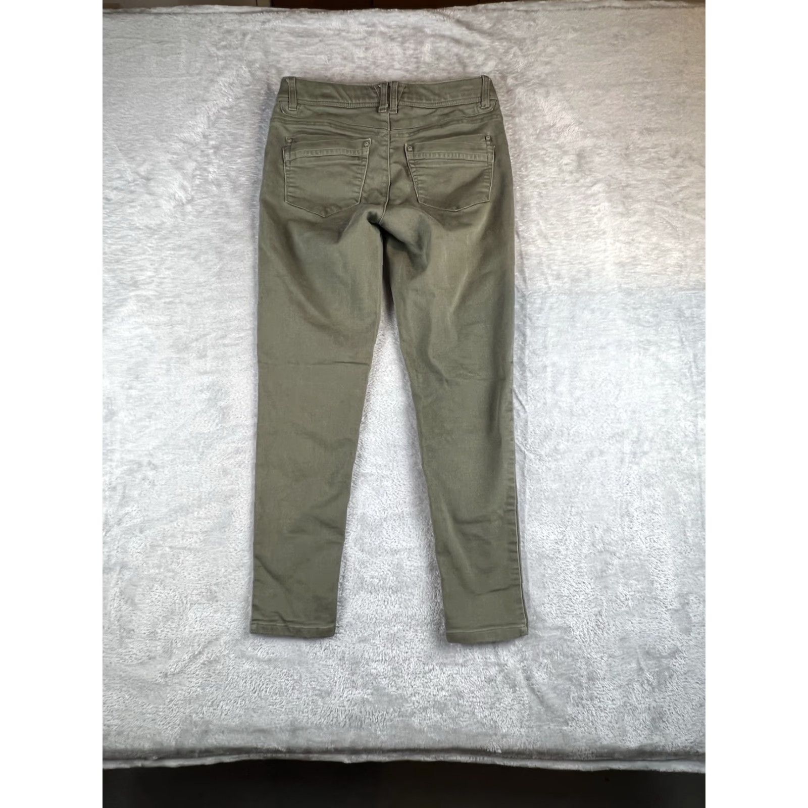 Vintage VINTAGE Democracy Ab Technology Pants Womens 4 Olive Green Stretch Skinny Tapered City Size 27" / US 4 / IT 40 - 4 Thumbnail