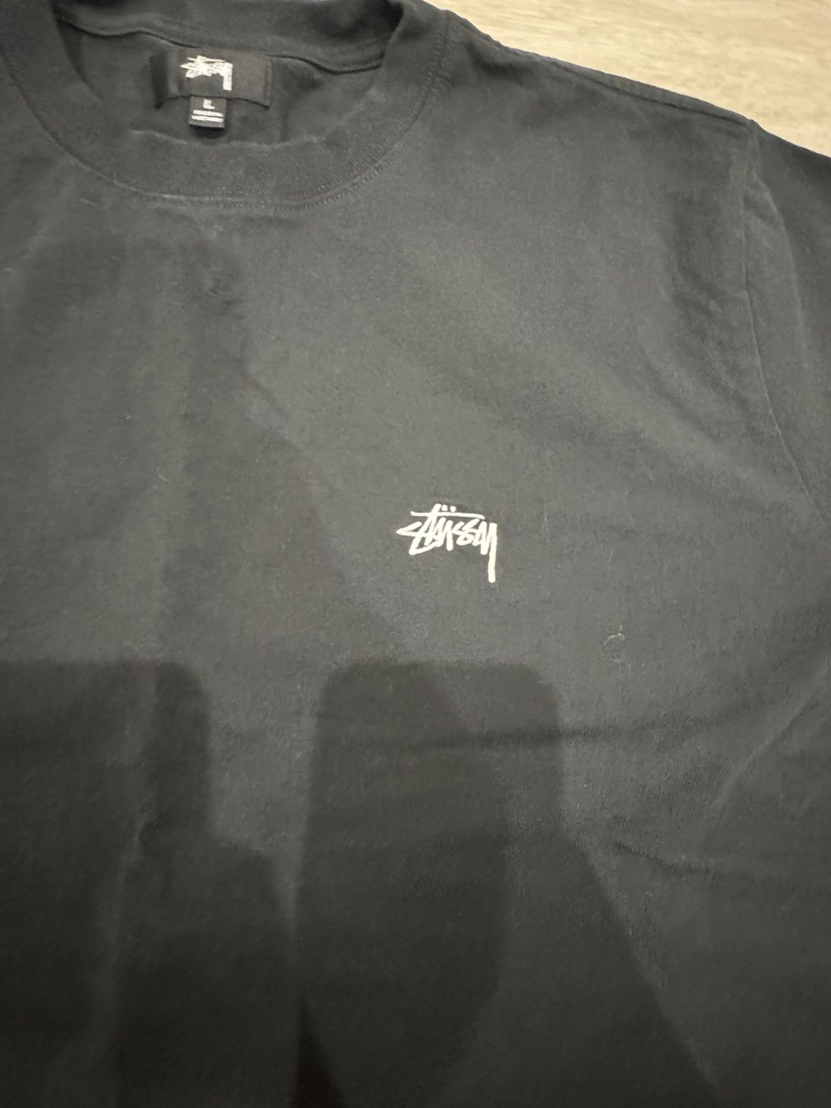 Stussy Stüssy Stock Logo Long Sleeve Black Size Large Size US L / EU 52-54 / 3 - 3 Thumbnail