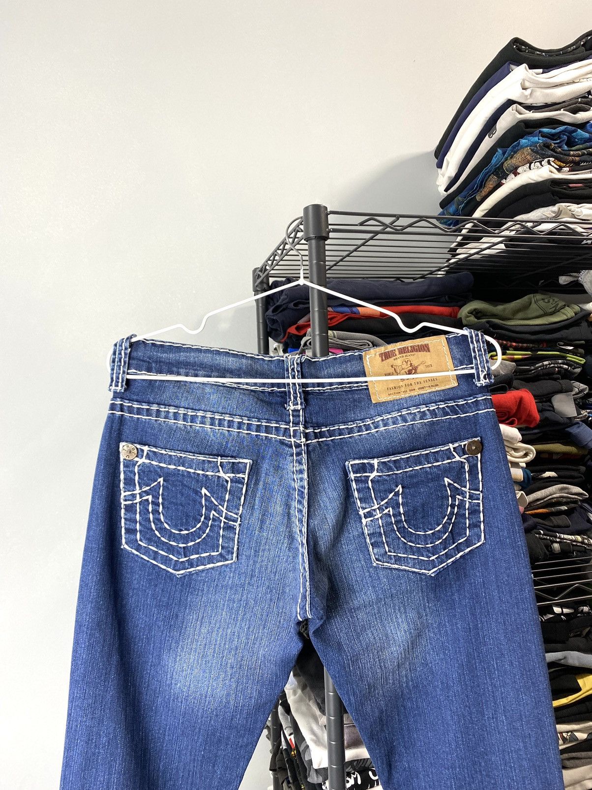 Other 90’s Vintage True Religion Made In USA Blue Denim Pants Size 28" / US 6 / IT 42 - 10 Thumbnail