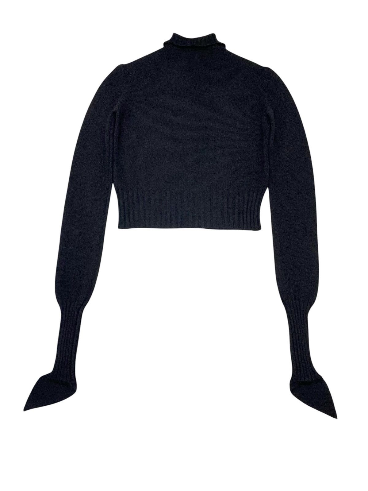Chanel Chanel Black Cashmere High Neck Peak Sweater Size M / US 6-8 / IT 42-44 - 2 Thumbnail