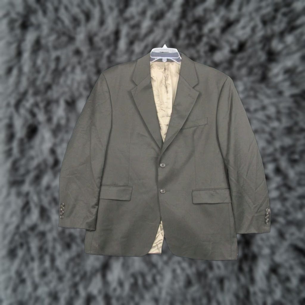 Ralph Lauren Lauren Ralph Lauren Blazer Adult 42S Black Wool Cashmere Made Canada Two-Button Notch Formal Mens Size 42R - 1 Thumbnail