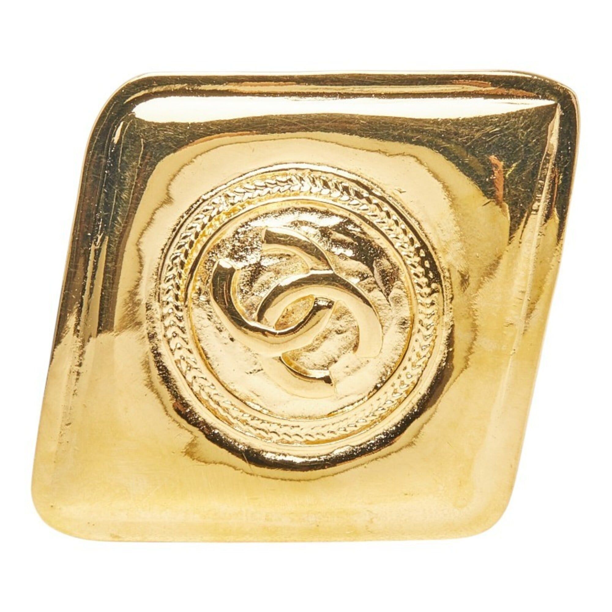 Chanel Chanel Coco Mark Diamond Brooch Gold Plated Women's CHANEL Size ONE SIZE - 1 Thumbnail