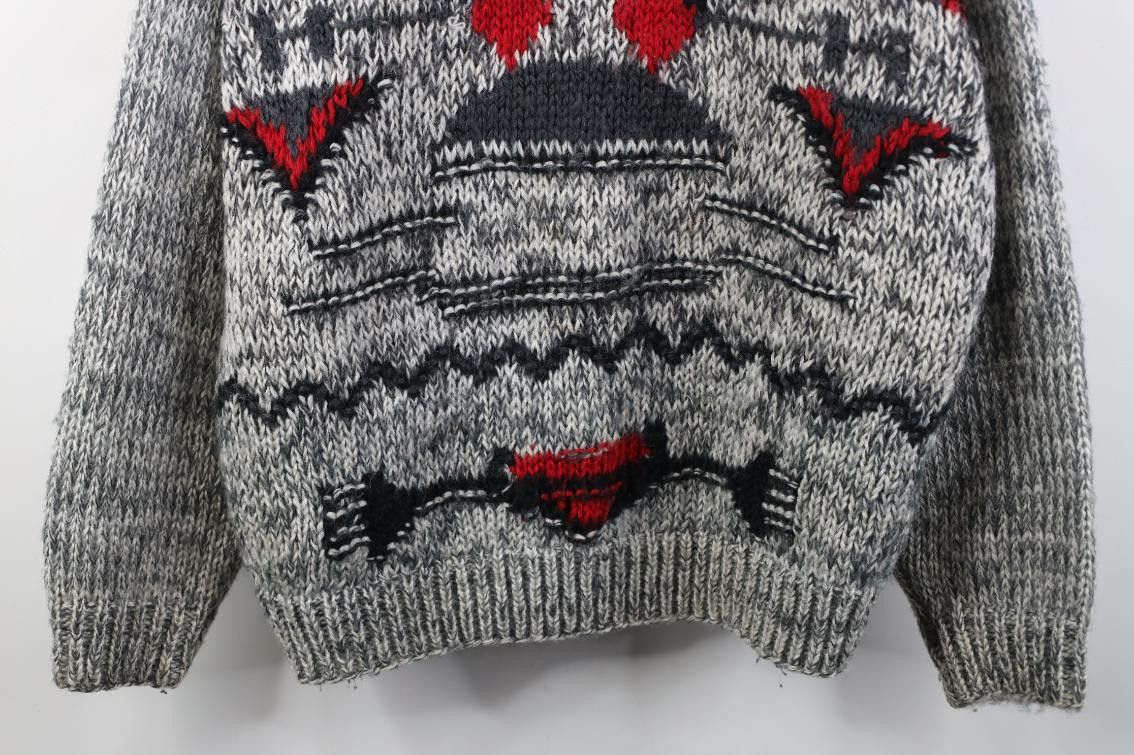 Vintage Vintage 90s Streetwear Geometric Chunky Knit Sweater Size US M / EU 48-50 / 2 - 3 Thumbnail