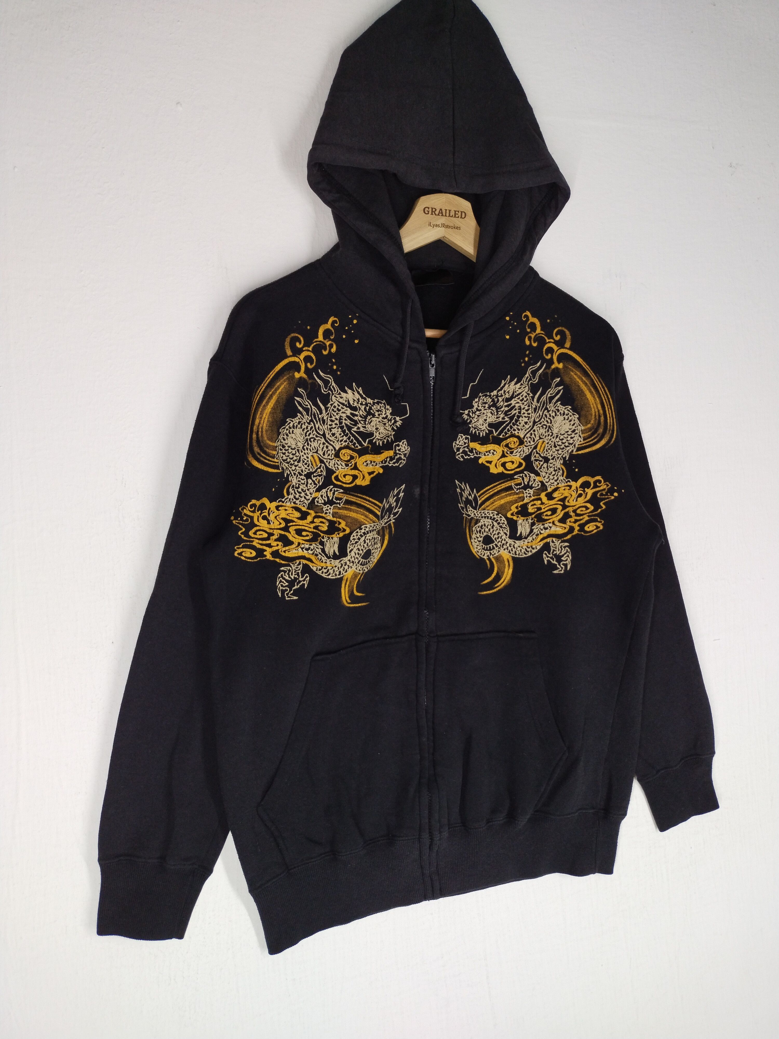 If Six Was Nine × Japanese Brand Vintage Japanese Dragon Design Zipper Hoodie Size US M / EU 48-50 / 2 - 4 Thumbnail