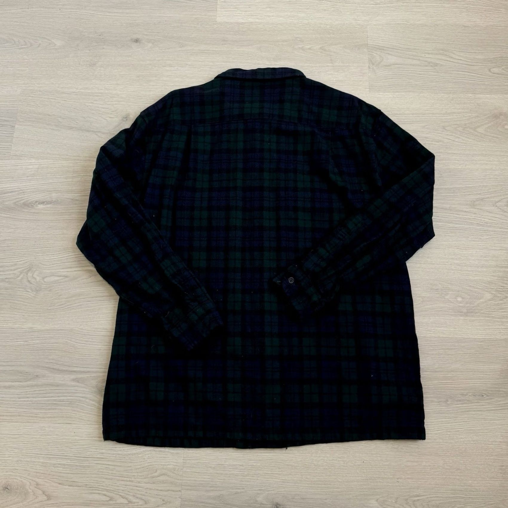 Pendleton VINTAGE Pendleton Board Shirt Jac Shirt XL Blue Plaid Wool Long Sleeve Button-Up Size US XL / EU 56 / 4 - 4 Thumbnail