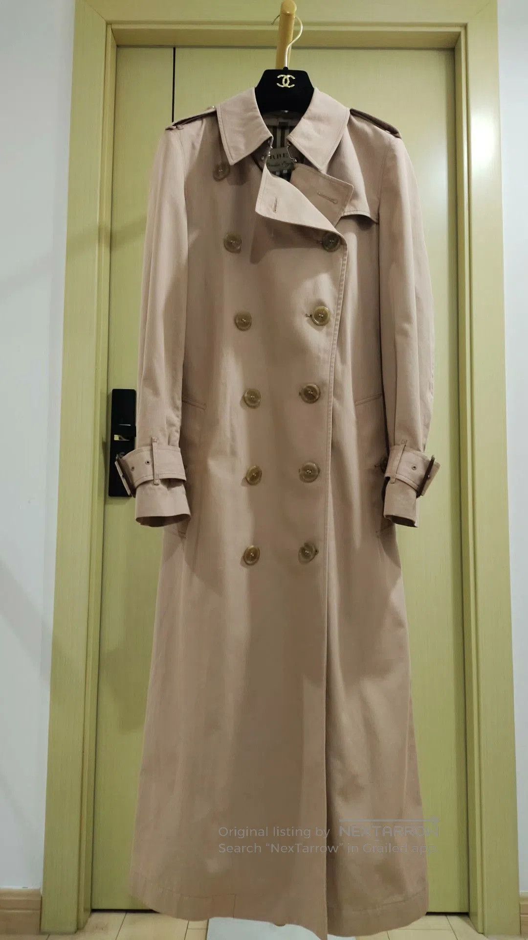 Burberry Burberry Khaki Pink Long Trench Coat. Size M / US 6-8 / IT 42-44 - 1 Thumbnail