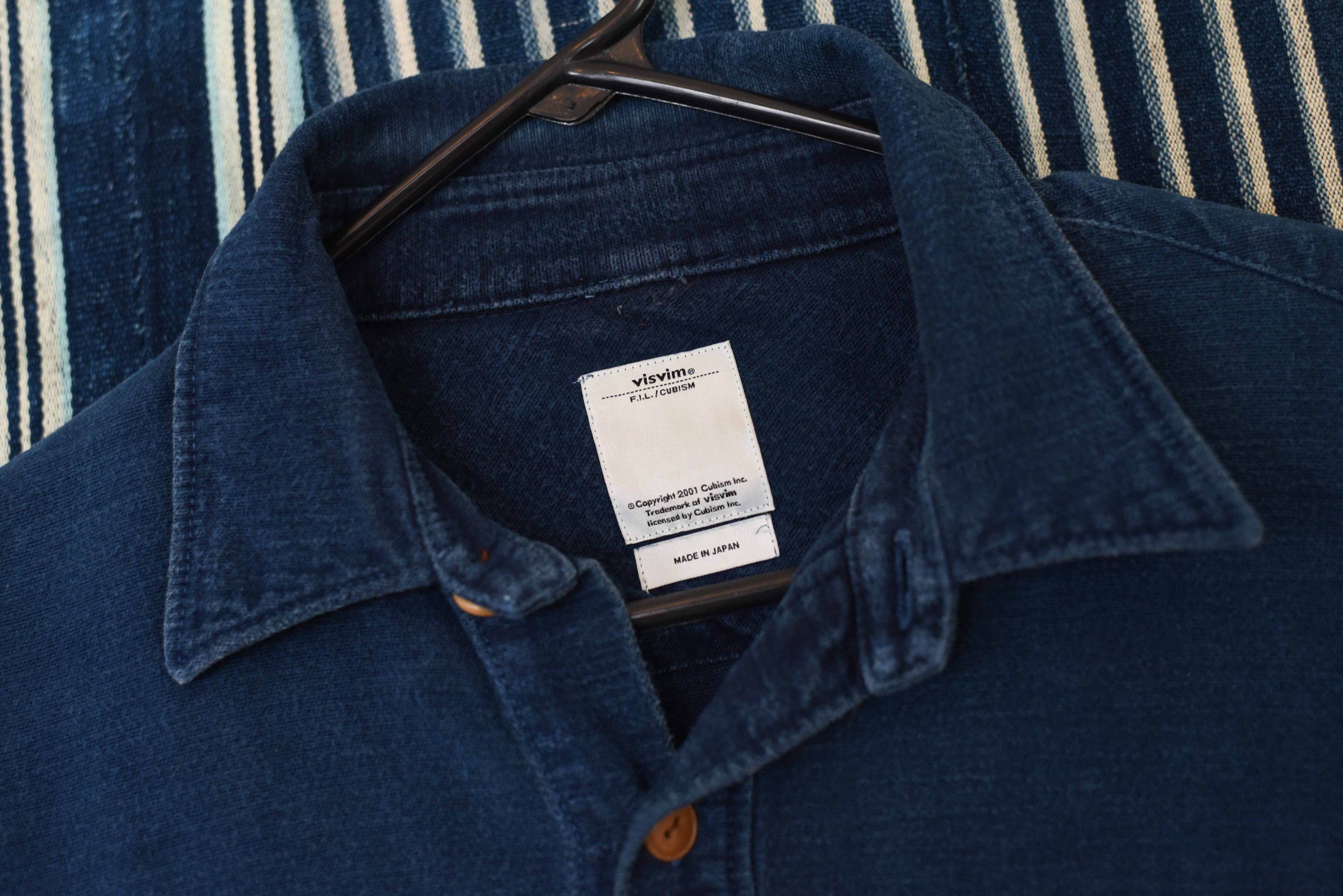 Visvim Visvim Black Elk Flannel Indigo Blue - Size 2 Medium Size US M / EU 48-50 / 2 - 3 Thumbnail
