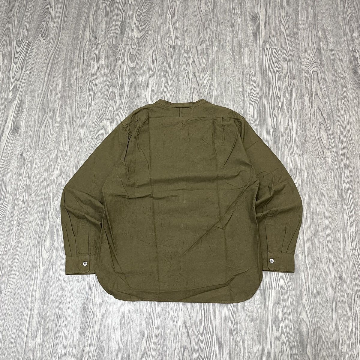Margaret Howell MHL Open Colar Shirt Army Green Amekaji Style Japanese Size US M / EU 48-50 / 2 - 5 Thumbnail