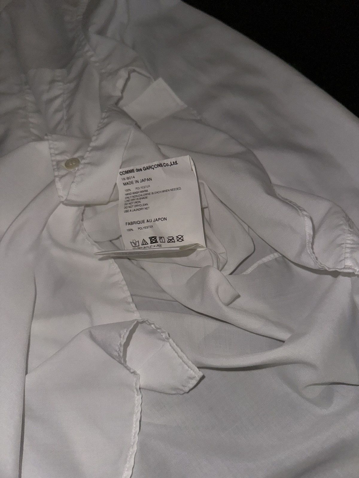 Comme des Garcons Black [XS] Comme des Garçons BLACK 22SS Polyester Long Shirt Size US XS / EU 42 / 0 - 7 Thumbnail