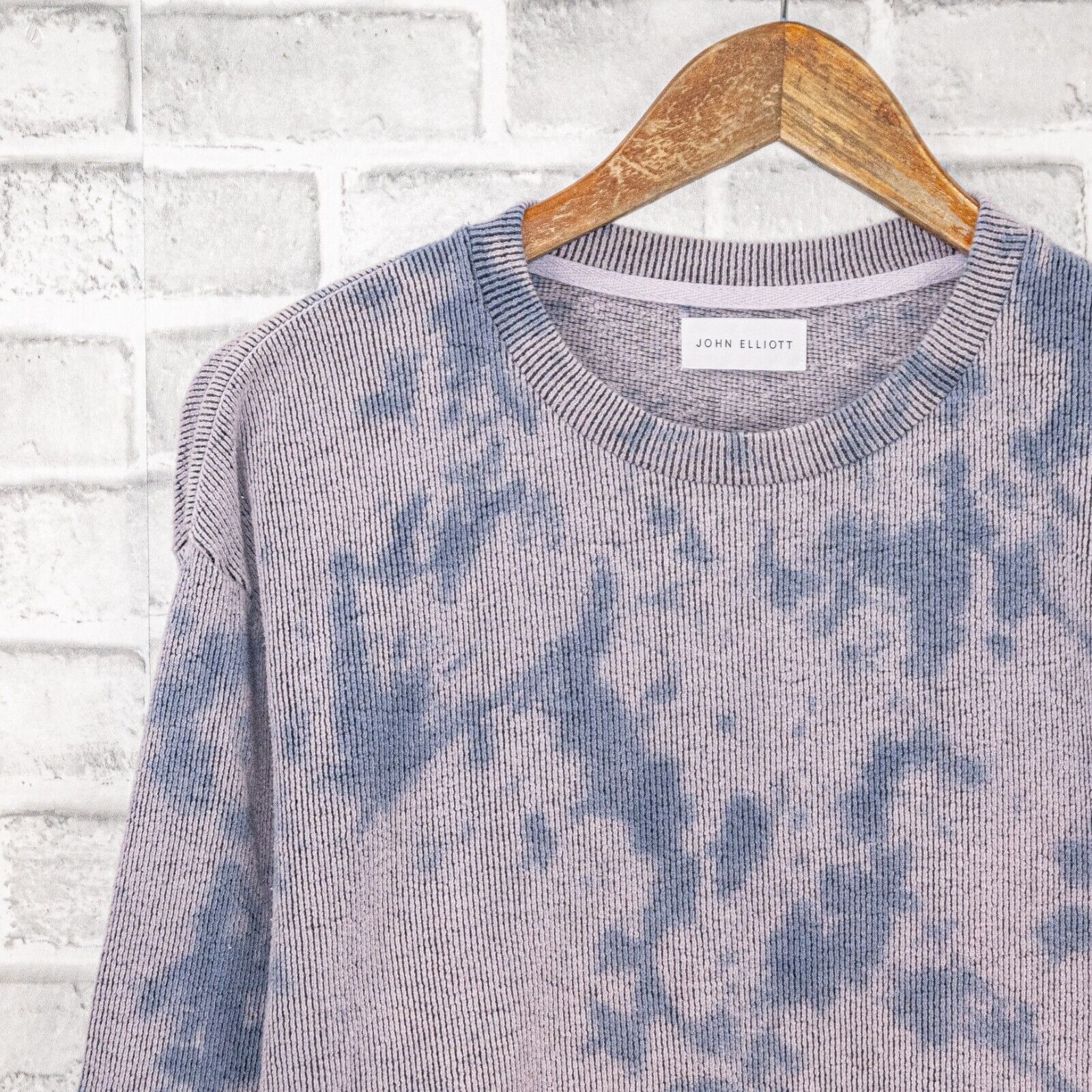 John Elliott JOHN ELLIOTT Block Terry Crewneck Pullover in Blue Ghost Dye Size US S / EU 44-46 / 1 - 4 Thumbnail