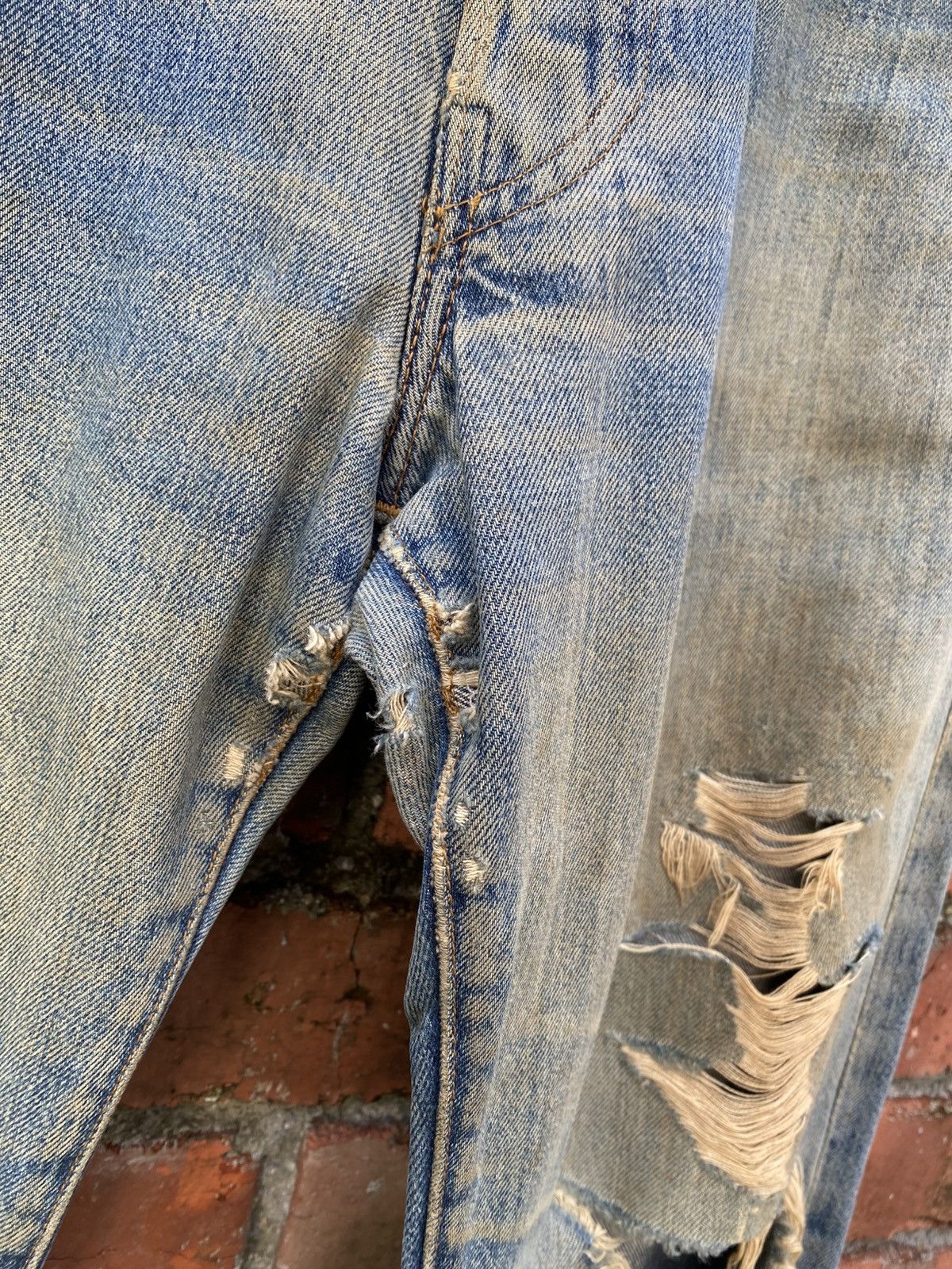 Levi's × Levi's Vintage Clothing × Vintage W33x33 vintage levi's 501xx redline big E distressed denime Size US 33 - 5 Thumbnail