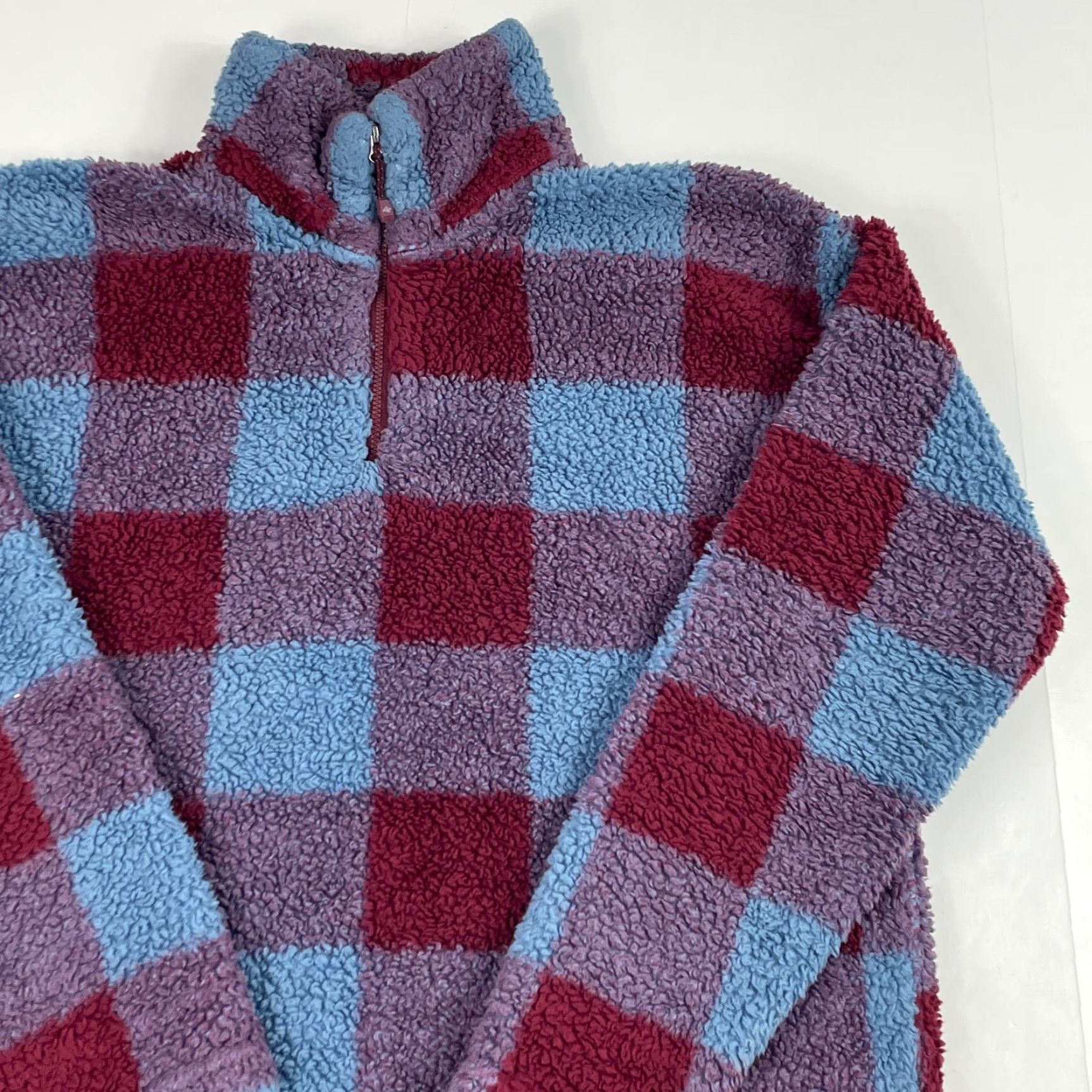 Eddie Bauer Eddie Bauer Jacket Women L Red Deep Pile Fleece 1/4 Zip Knit Soft Wind-Resistant Casual Coat Shirt? Size L / US 10 / IT 46 - 3 Thumbnail