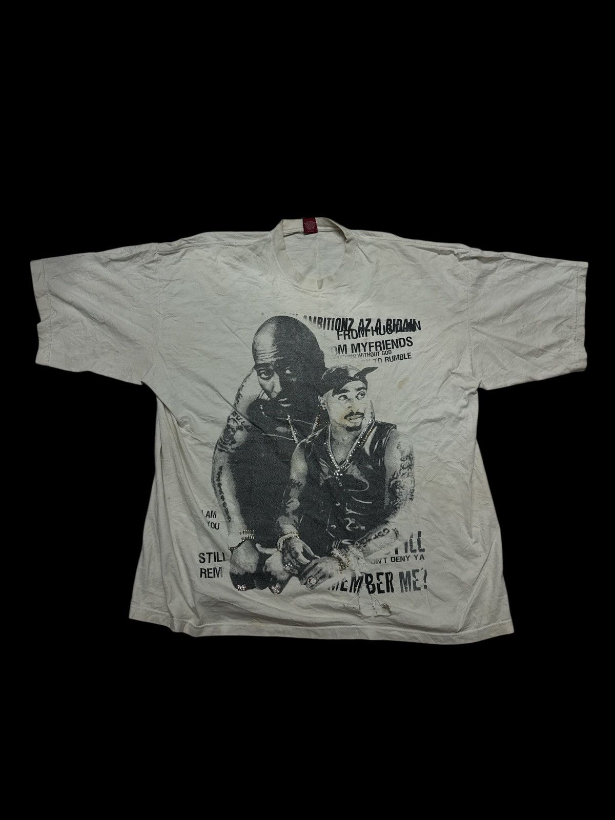 Band Tees VINTAGE TUPAC SHAKUR MEMORY QUOTES SHIRT 4XL Size US XXL / EU 58 / 5 - 1 Thumbnail