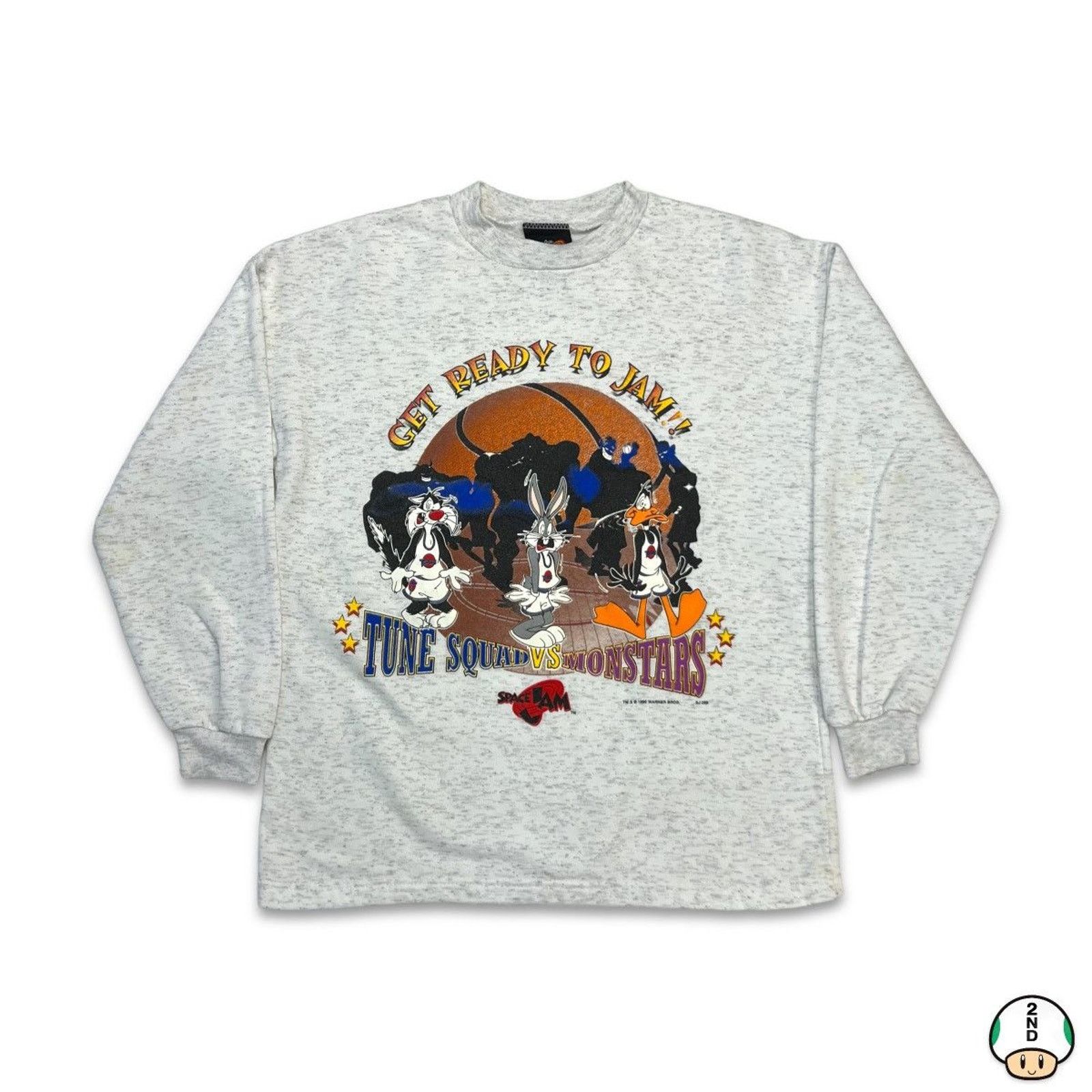 NBA × Vintage × Warner Bros Vintage 1996 Space Jam Sweatshirt Tune Squad vs Monstars Size US XS / EU 42 / 0 - 1 Thumbnail