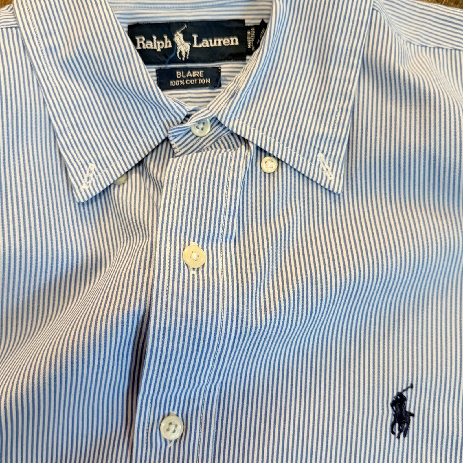 Ralph Lauren Blue Label Vintage Ralph Lauren Blaire blue label button down men large Size US L / EU 52-54 / 3 - 7 Thumbnail
