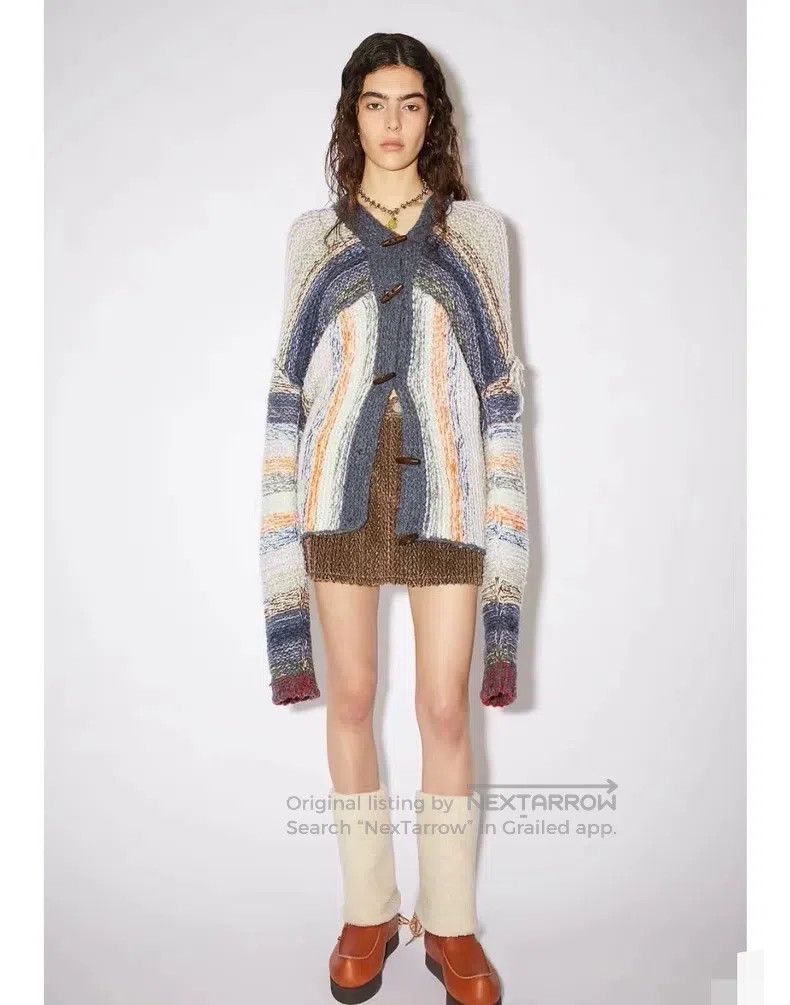 Acne Studios Acne Studios Striped knitted cardigan, rainbow gradient, h Size XS / US 0-2 / IT 36-38 - 3 Thumbnail