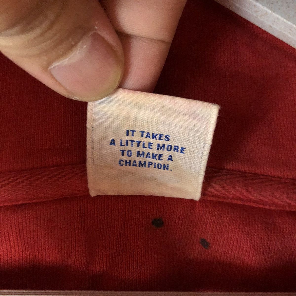 Champion DL Champion vintage Red sweatshirt Hoodie #C169 Size US XXL / EU 58 / 5 - 13 Thumbnail
