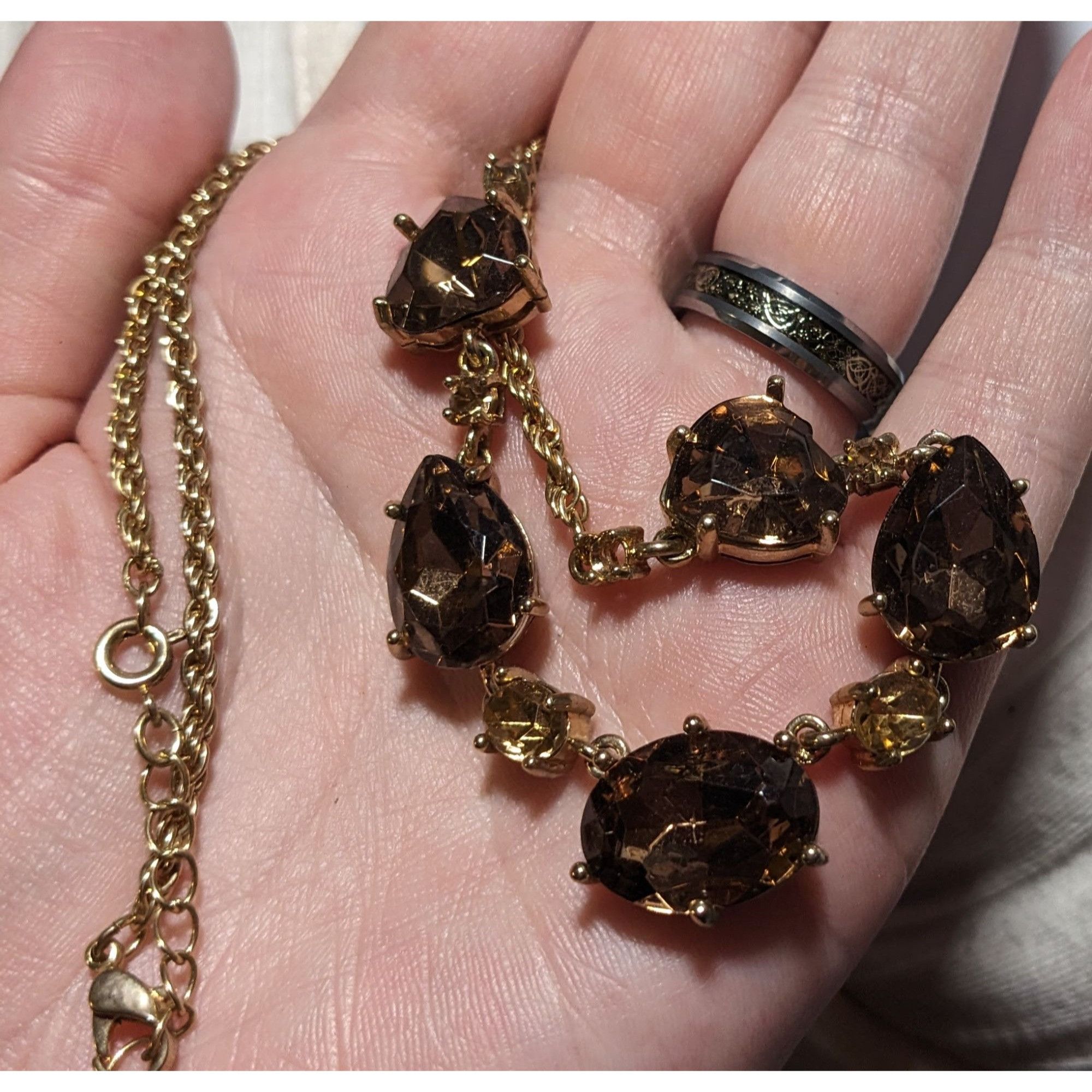 Other Elegant Brown Glass Necklace Size ONE SIZE - 6 Thumbnail