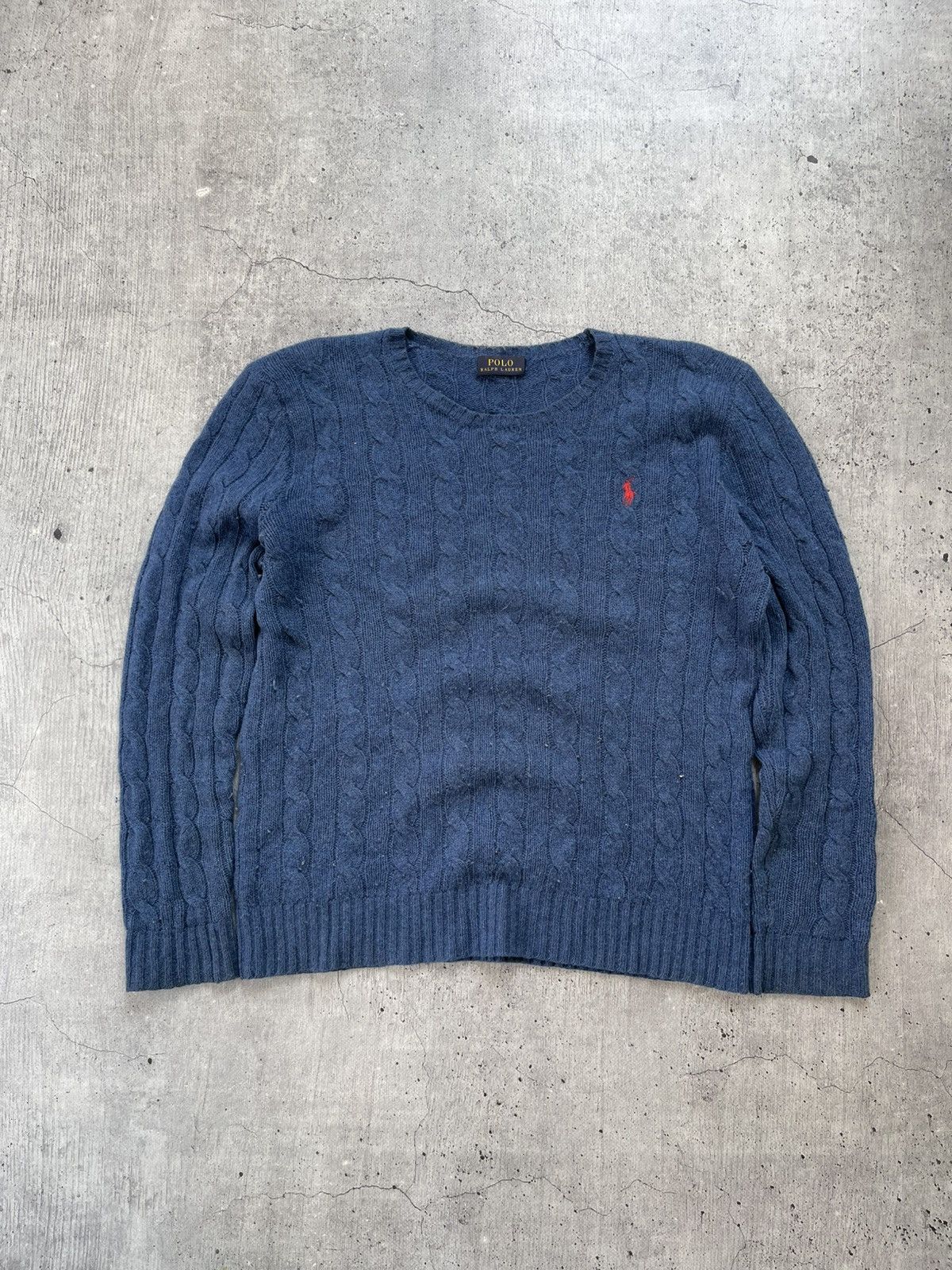Polo Ralph Lauren Vintage Polo Ralph Lauren Sweater Knit Mini Logo Mens 90s Size L / US 10 / IT 46 - 1 Thumbnail