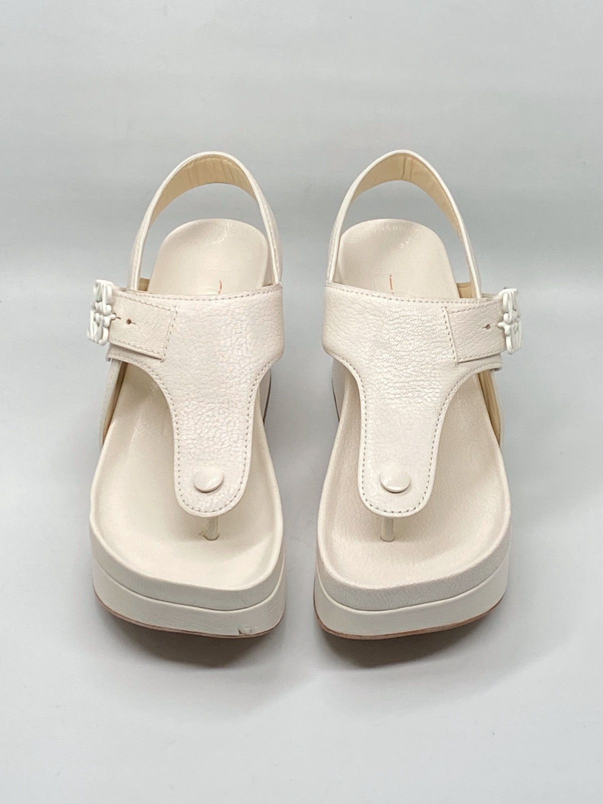 Loewe Loewe Ease leather platform thong sandals size 38 Size US 8 / IT 38 - 4 Thumbnail