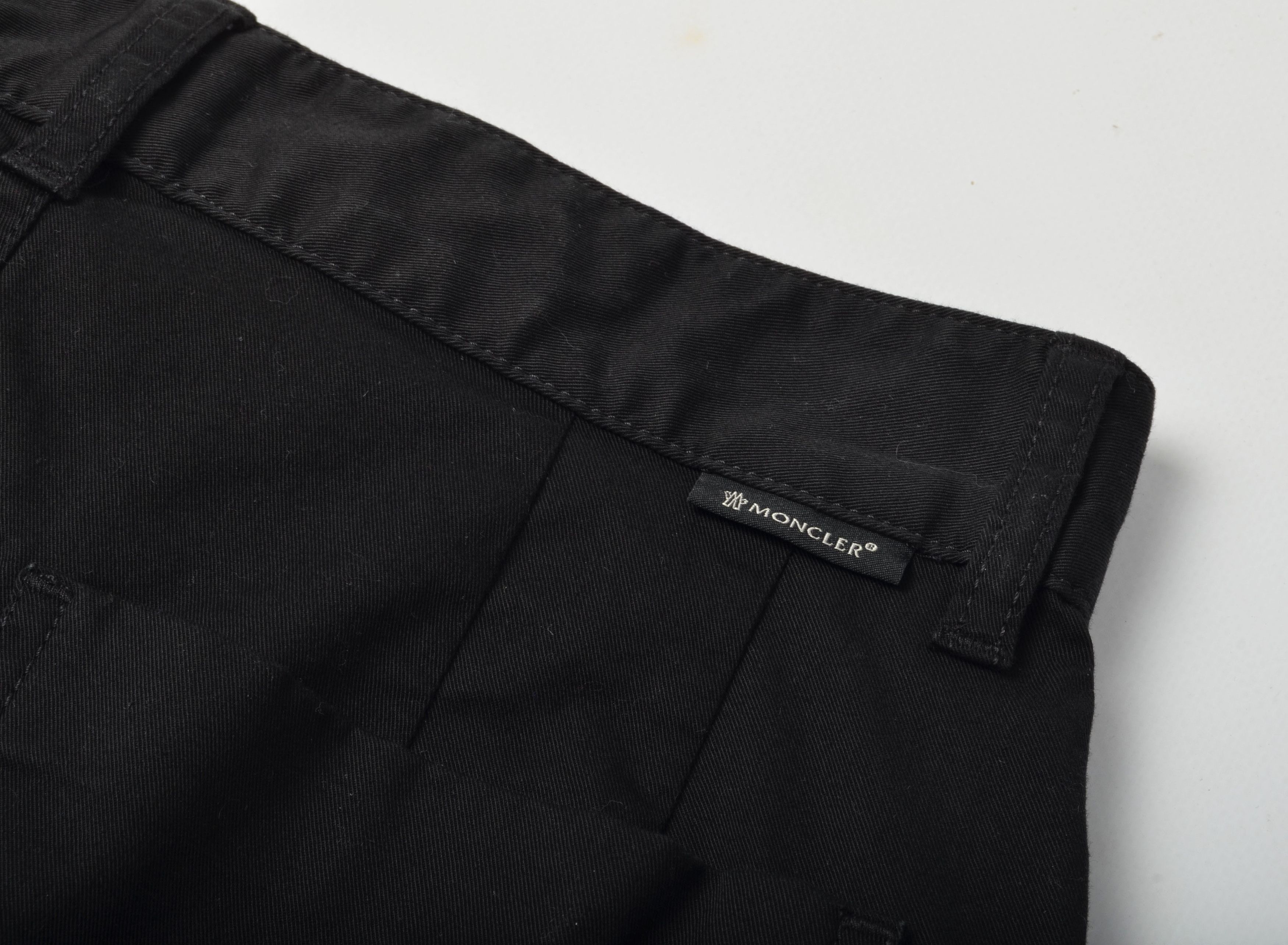Moncler Moncler High Rise Cotton Black Straight Trousers Pants Size 26" / US 2 / IT 38 - 8 Thumbnail