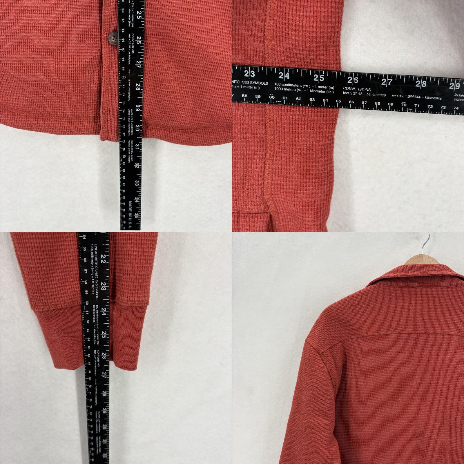Duluth Trading Company Duluth Burly Thermal Sherpa-Lined Standard Fit Shirt Jac Mens Large Red Workwear Size US L / EU 52-54 / 3 - 8 Thumbnail