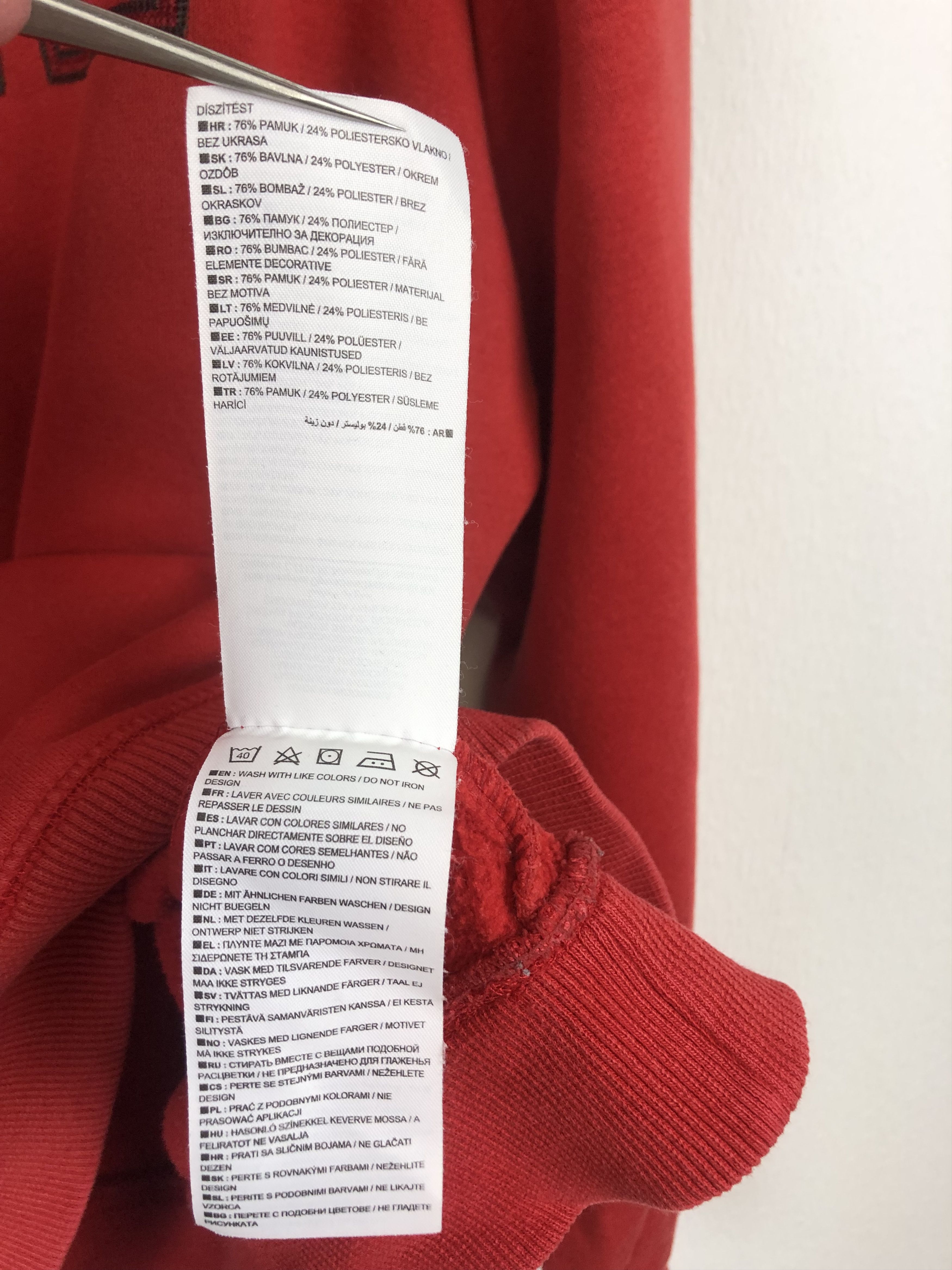 Vintage Vintage Nike Red Big Logo Sweatshirt Rare Hype Size US L / EU 52-54 / 3 - 7 Thumbnail
