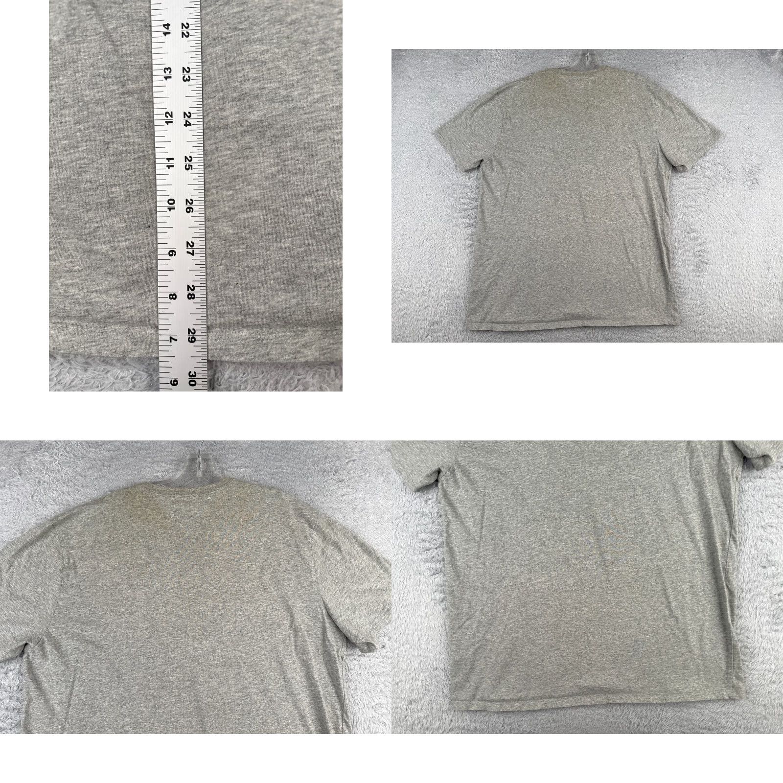 Tommy Hilfiger Tommy Hilfiger Shirt Adult Large Gray Short Sleeve Crew Neck 100% Cotton Men Size US L / EU 52-54 / 3 - 9 Thumbnail