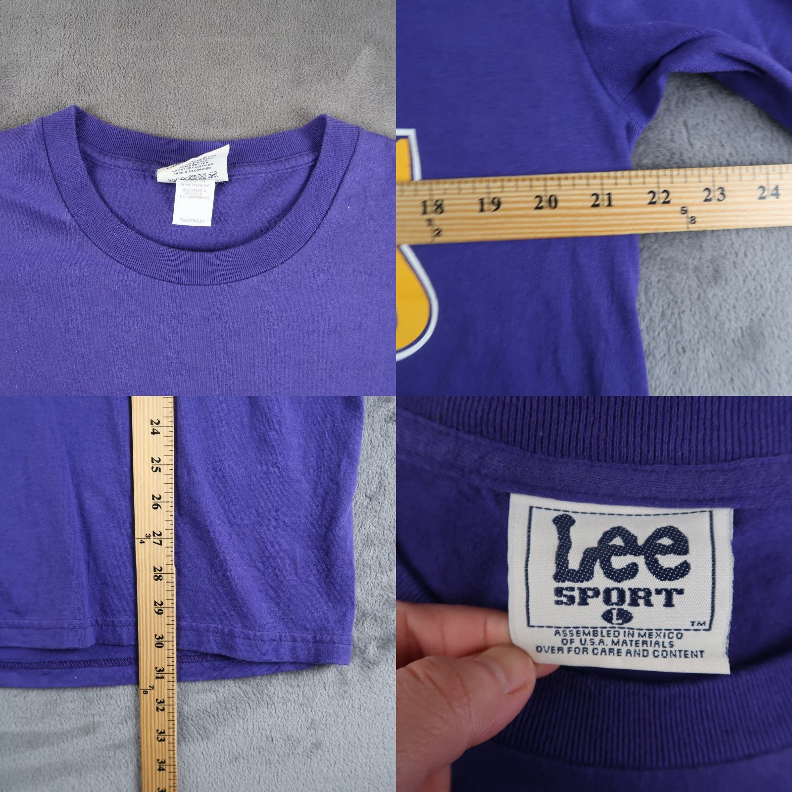 Lee VINTAGE Minnesota Vikings T-Shirt L Large Purple Football NFL Shirt Mens 90s Size US L / EU 52-54 / 3 - 8 Thumbnail